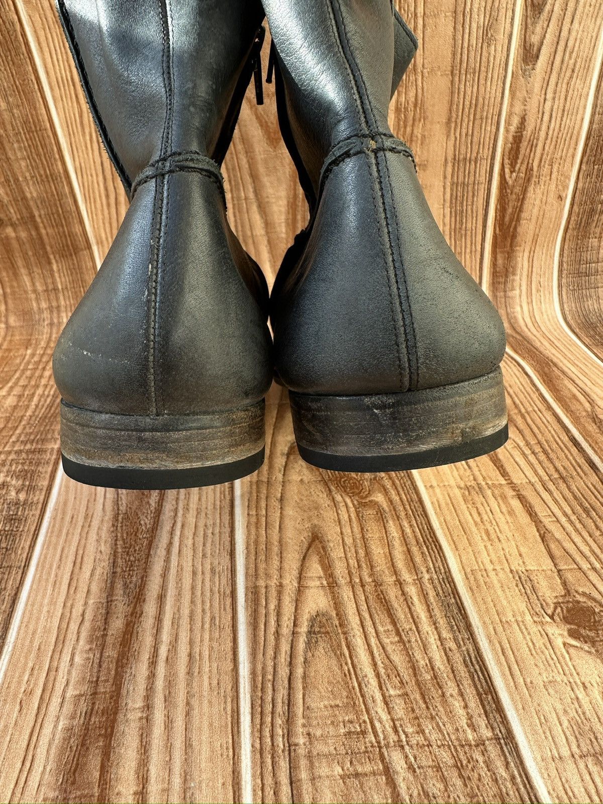 Maison Margiela RARE Maison Martin Margiela BLack Leather Side-Zip Boots Size US 11 / EU 44 - 15 Thumbnail