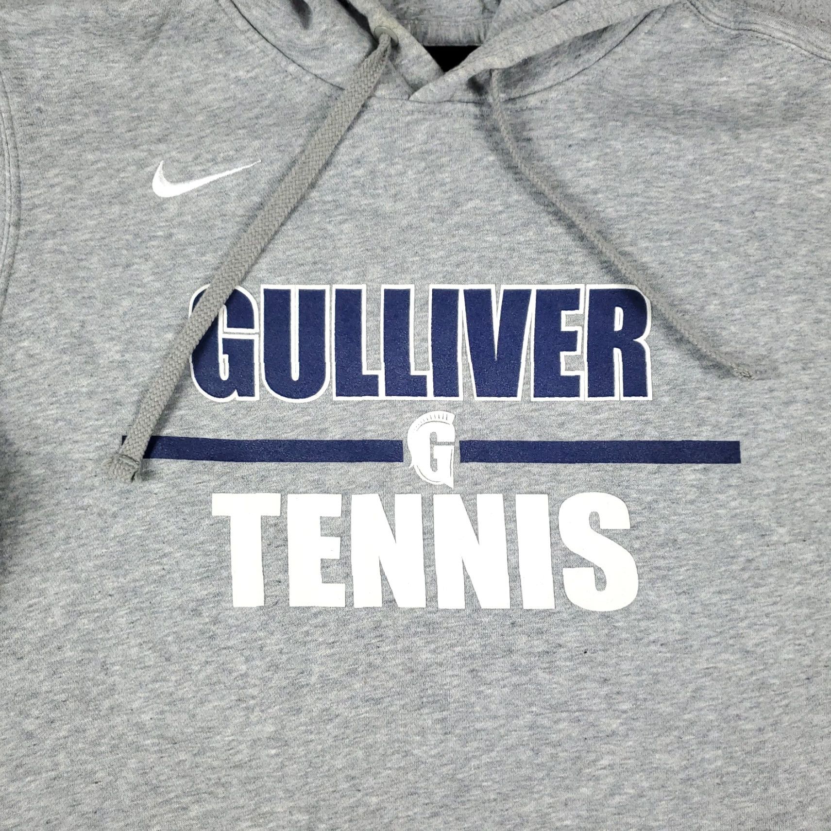 Nike Nike Hoodie Mens Medium Gray Swoosh Pullover Sweatshirt Size US M / EU 48-50 / 2 - 2 Thumbnail