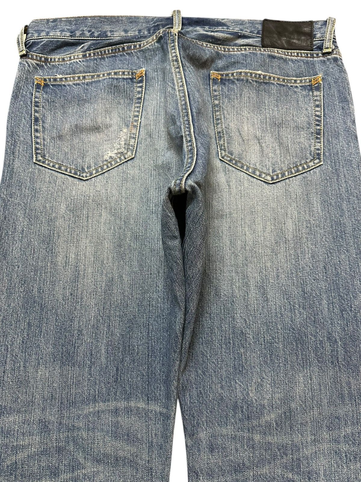 14th Addiction Vintage Japanese Brand Blue Faded Wash Distressed Jeans Size US 34 / EU 50 - 5 Thumbnail