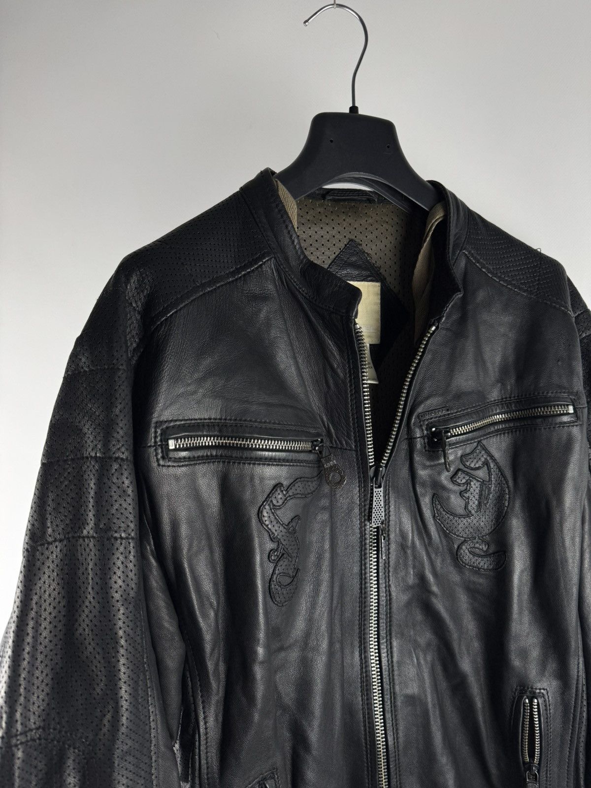 Diesel Diesel Lewa Grand Master Racer Motorcycle Leather Jacket Size US L / EU 52-54 / 3 - 5 Thumbnail