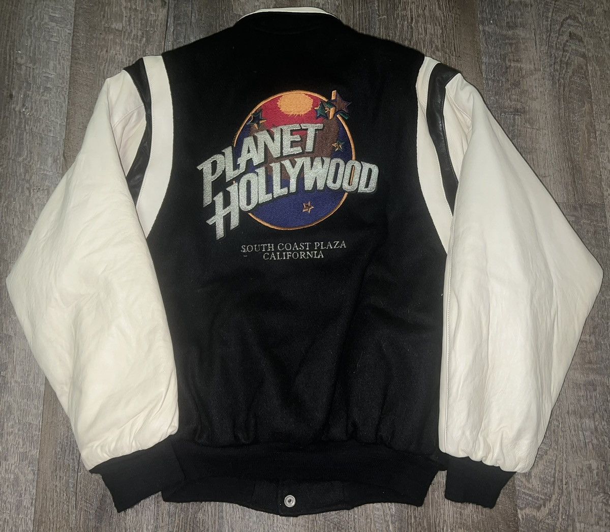Planet Hollywood Vintage Planet Hollywood California Varsity Bomber Jacket Size US S / EU 44-46 / 1 - 1 Thumbnail