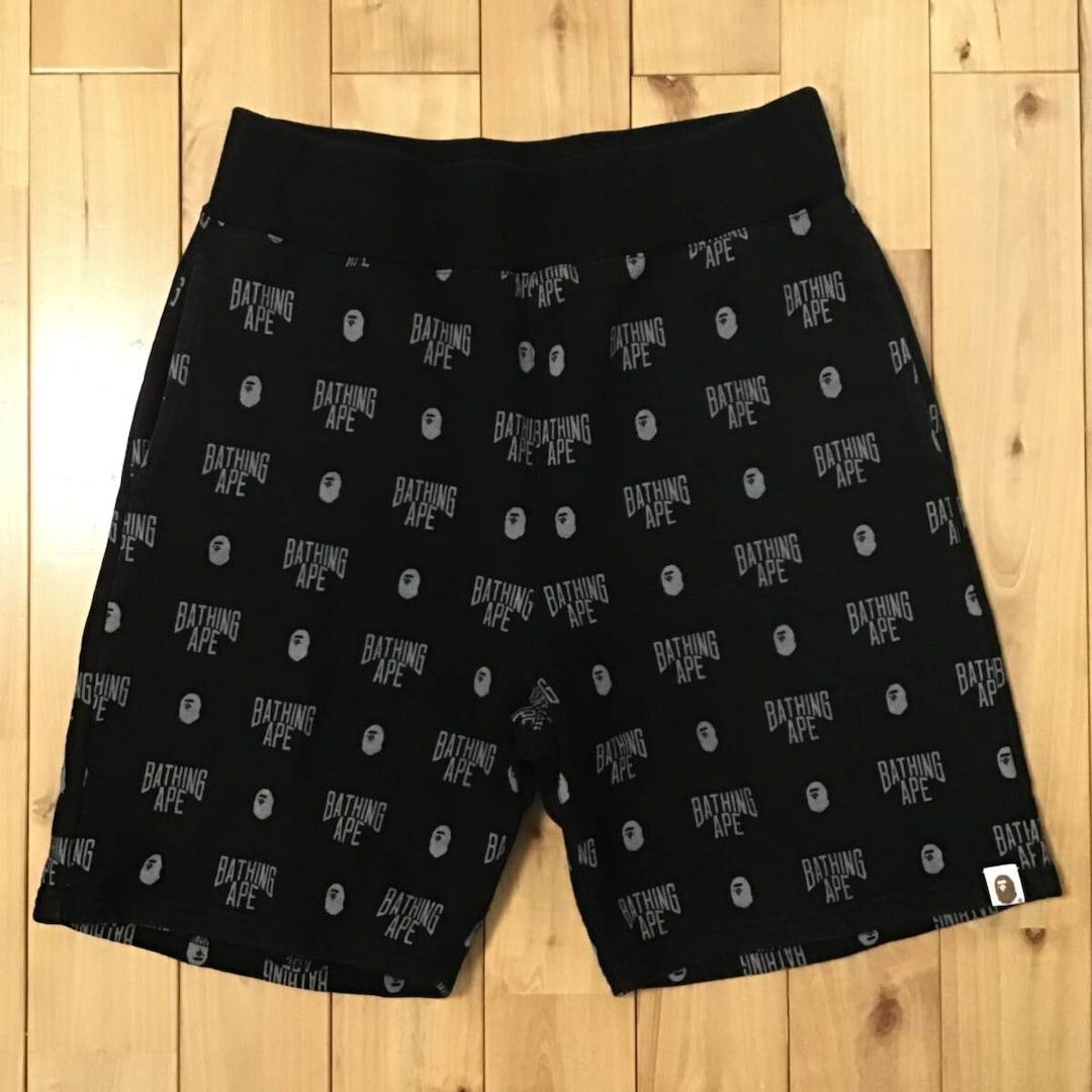 Bape BAPE Monogram sweat shorts a bathing ape ★size M Size US 32 / EU 48 - 1 Thumbnail