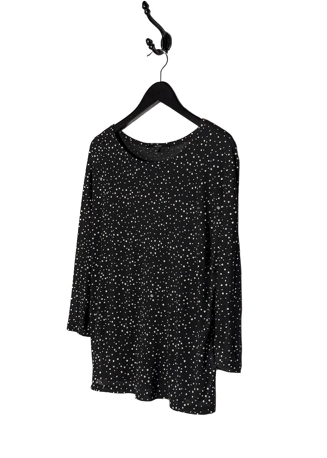 Gucci Gucci 2011 Black Polka Dots Cropped Sleeves Top Size S / US 4 / IT 40 - 2 Thumbnail