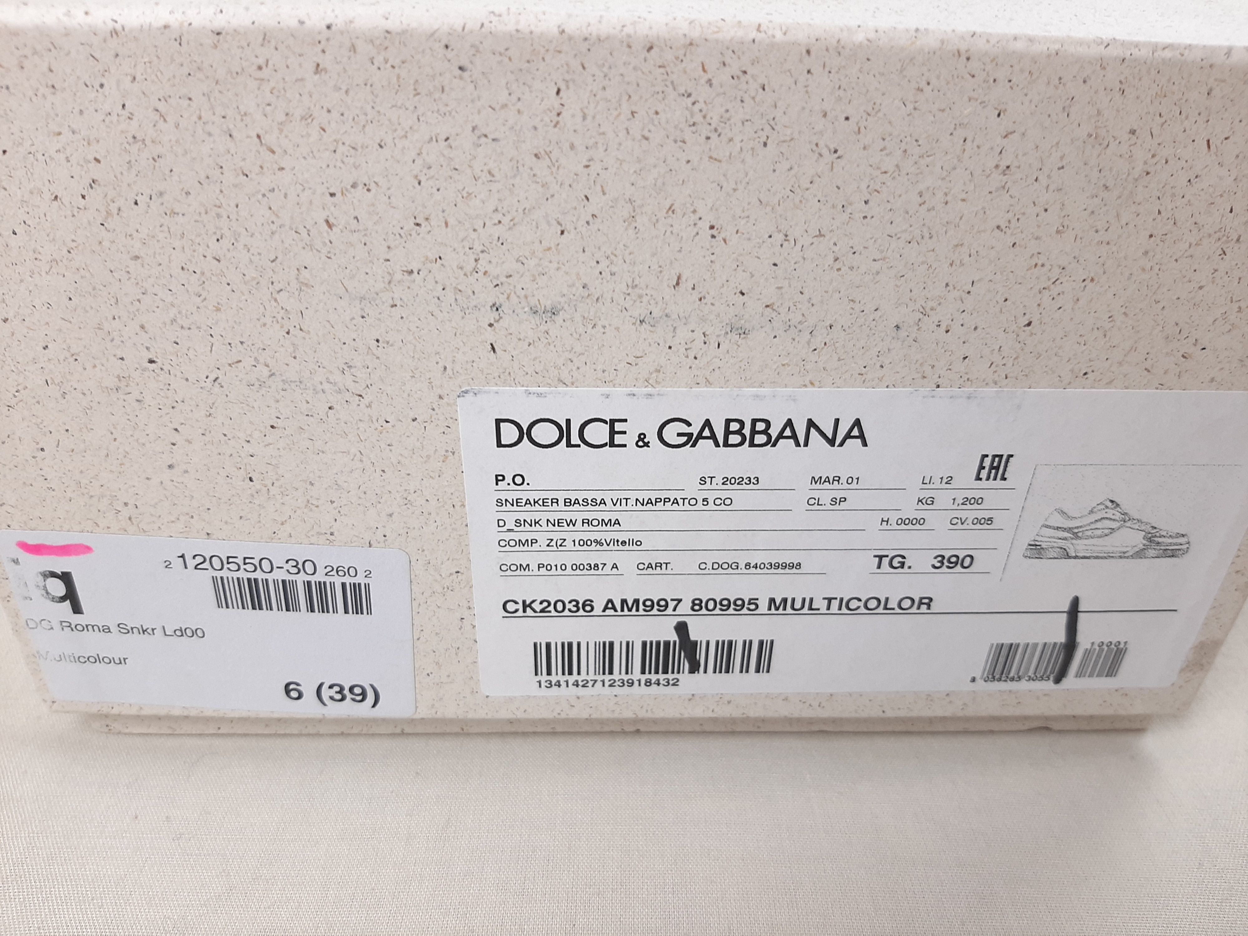 Dolce & Gabbana Dolce & Gabbana Roma Sneakers Women's Size US 9 EU 39 Size US 9 / IT 39 - 10 Thumbnail
