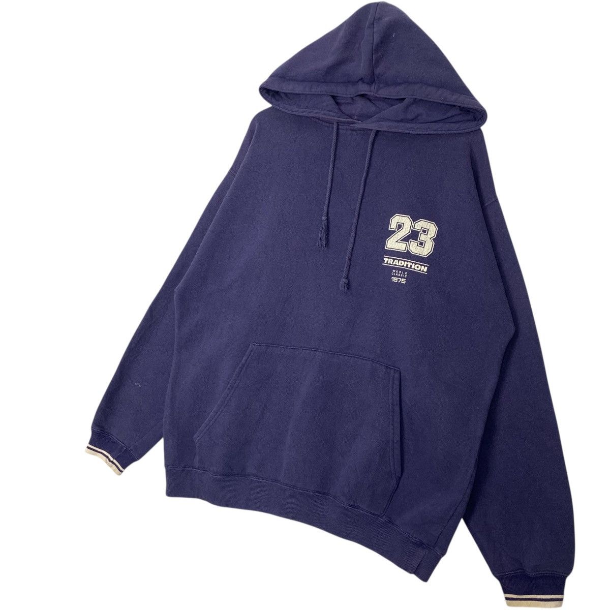 Other Vintage 23 Tradition Printed Hoodie NavyBlue Pullover Size M Size US M / EU 48-50 / 2 - 2 Thumbnail