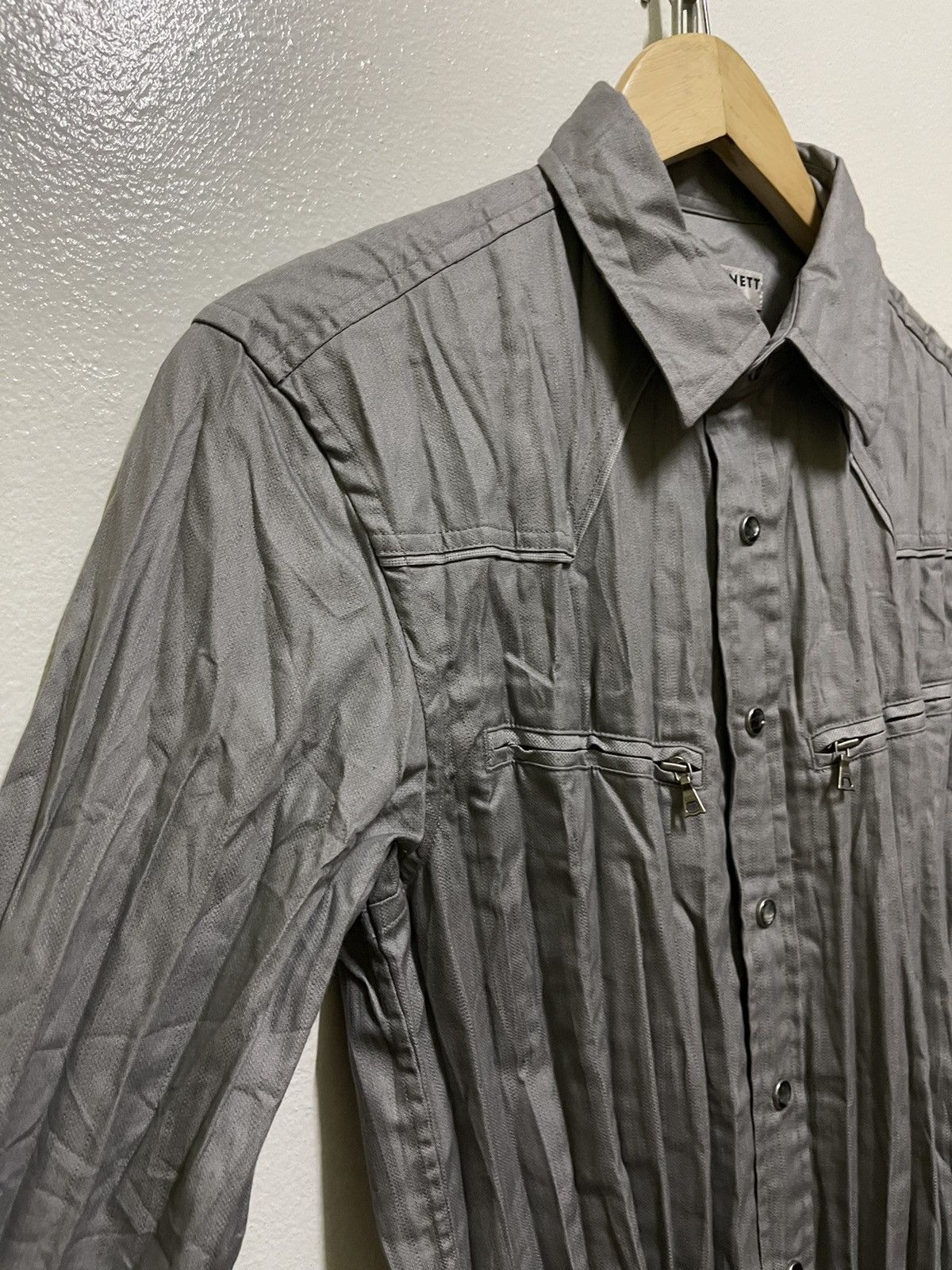 Japanese Brand × Katharine Hamnett London Katharine Hamnett London Pleated Western Snap Button Size M / US 6-8 / IT 42-44 - 2 Thumbnail