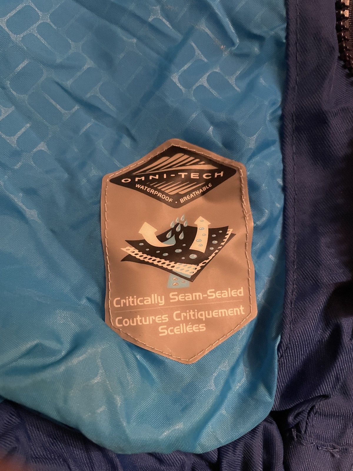 Columbia Vintage Columbia Sportswear Omni-Tech blue outdoors jacket Size US L / EU 52-54 / 3 - 4 Thumbnail