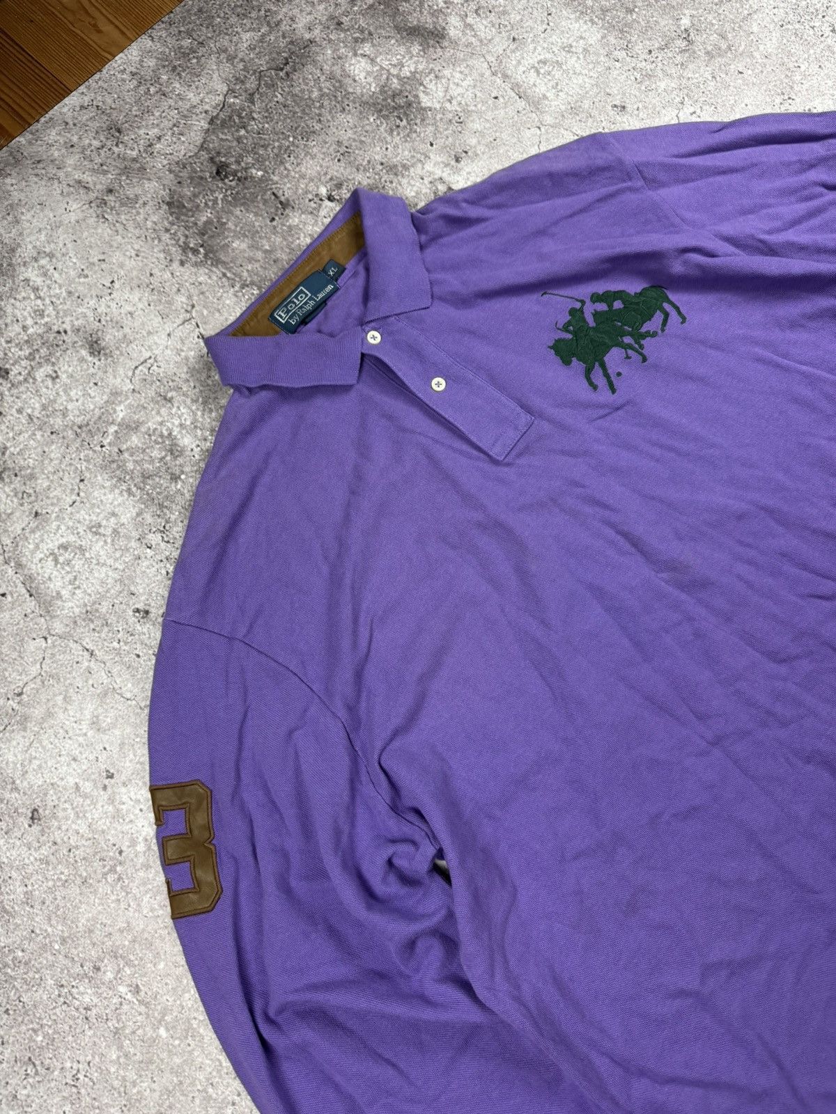 Polo Ralph Lauren Vintage Polo Ralph Lauren 3 big logo rugby polo shirt 90’s Size US XL / EU 56 / 4 - 2 Thumbnail