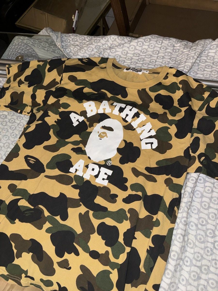 Bape Bape yellow camo t shirt Size US M / EU 48-50 / 2 - 1 Thumbnail
