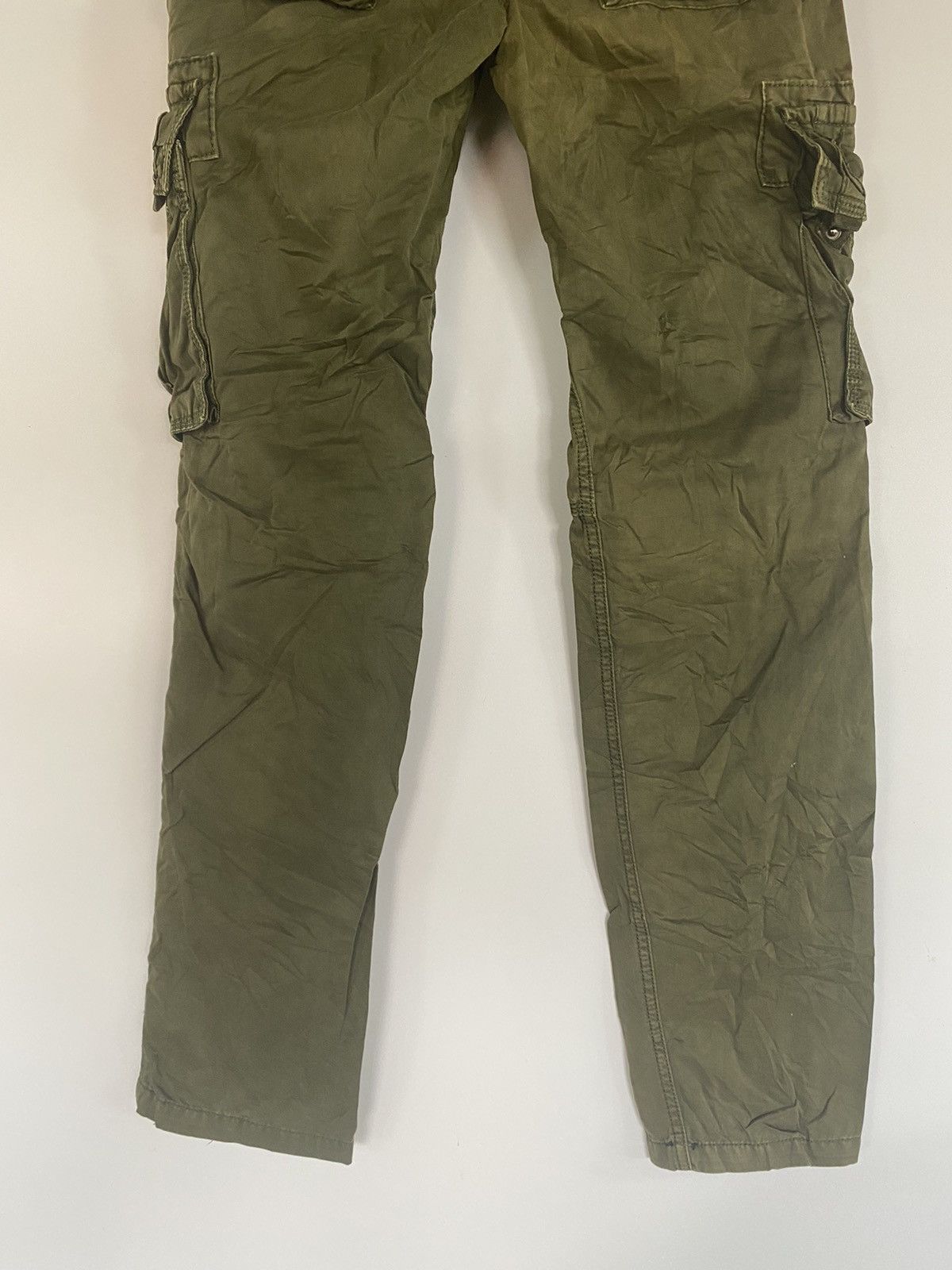 Japanese Brand FUHAO Cargo Multiple Pocket Green Army Pants Size US 30 / EU 46 - 10 Thumbnail