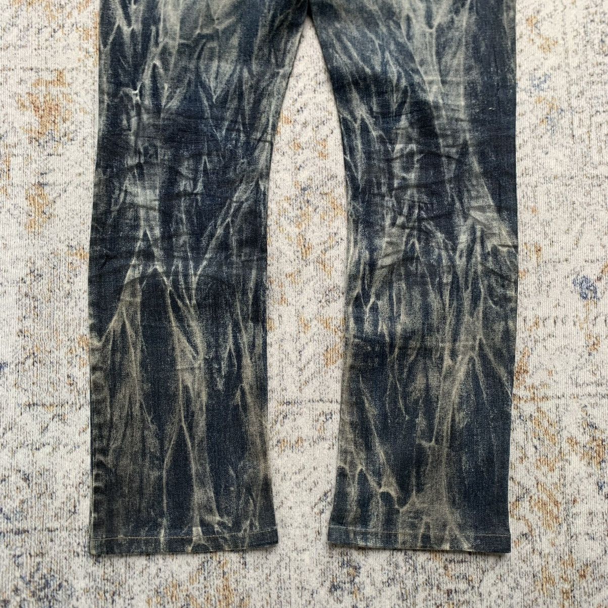 Tornado Mart Rare 2000s Tornado Mart Flared Acid Mudwash Jeans Size US 34 / EU 50 - 4 Thumbnail