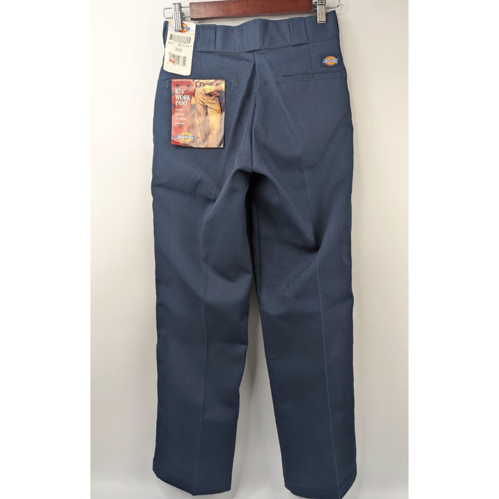 Dickies Dickies 874 Pants Navy 26x30 Regular Fit Straight Front 4-Pockets Work Casual Men Size US 26 / EU 42 - 4 Thumbnail