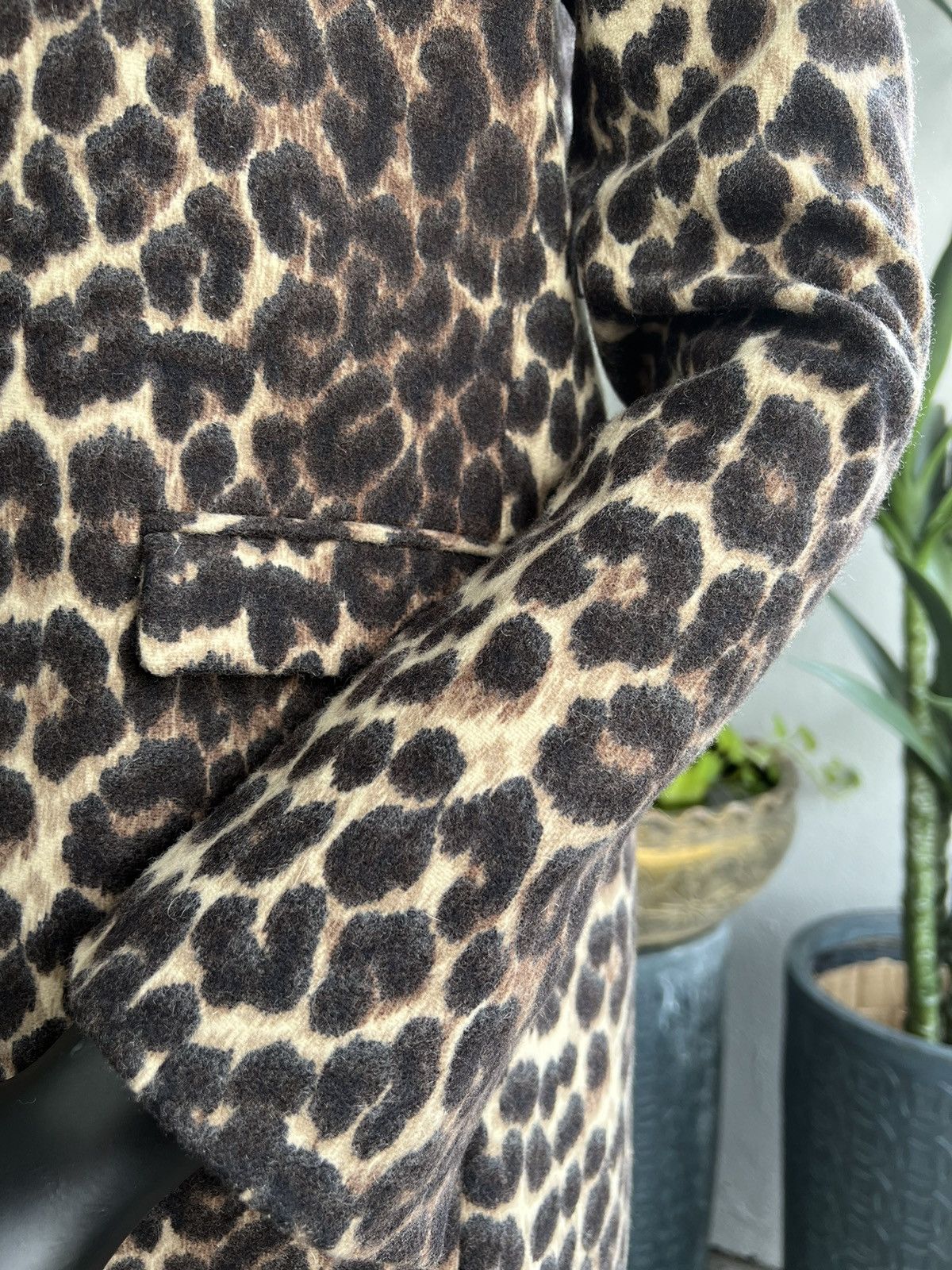Zara ZARA Leopard Print Faux Suede Jacket Size S / US 4 / IT 40 - 4 Thumbnail