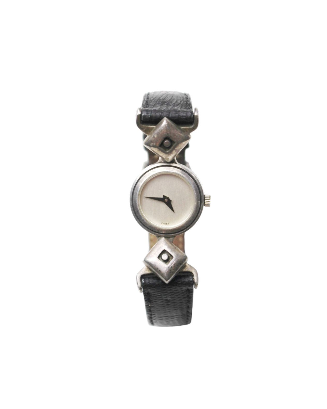 Vintage 1990S LISA JENKS STERLING SILVER LIZARD BAND SWISS WATCH Size ONE SIZE - 2 Thumbnail