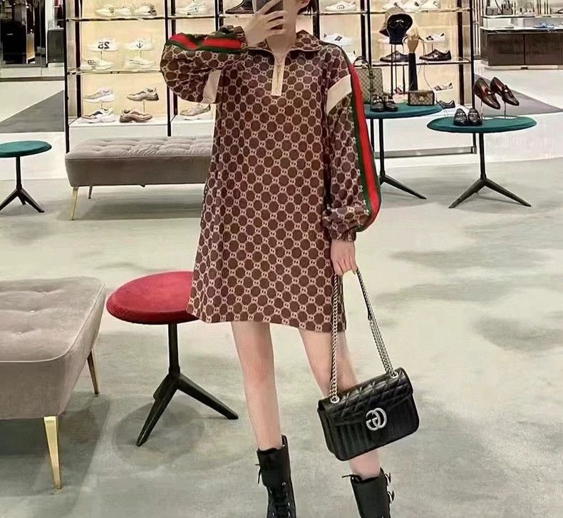Gucci gucci double g logo long sleeve dress Size US XS / EU 42 / 0 - 5 Thumbnail