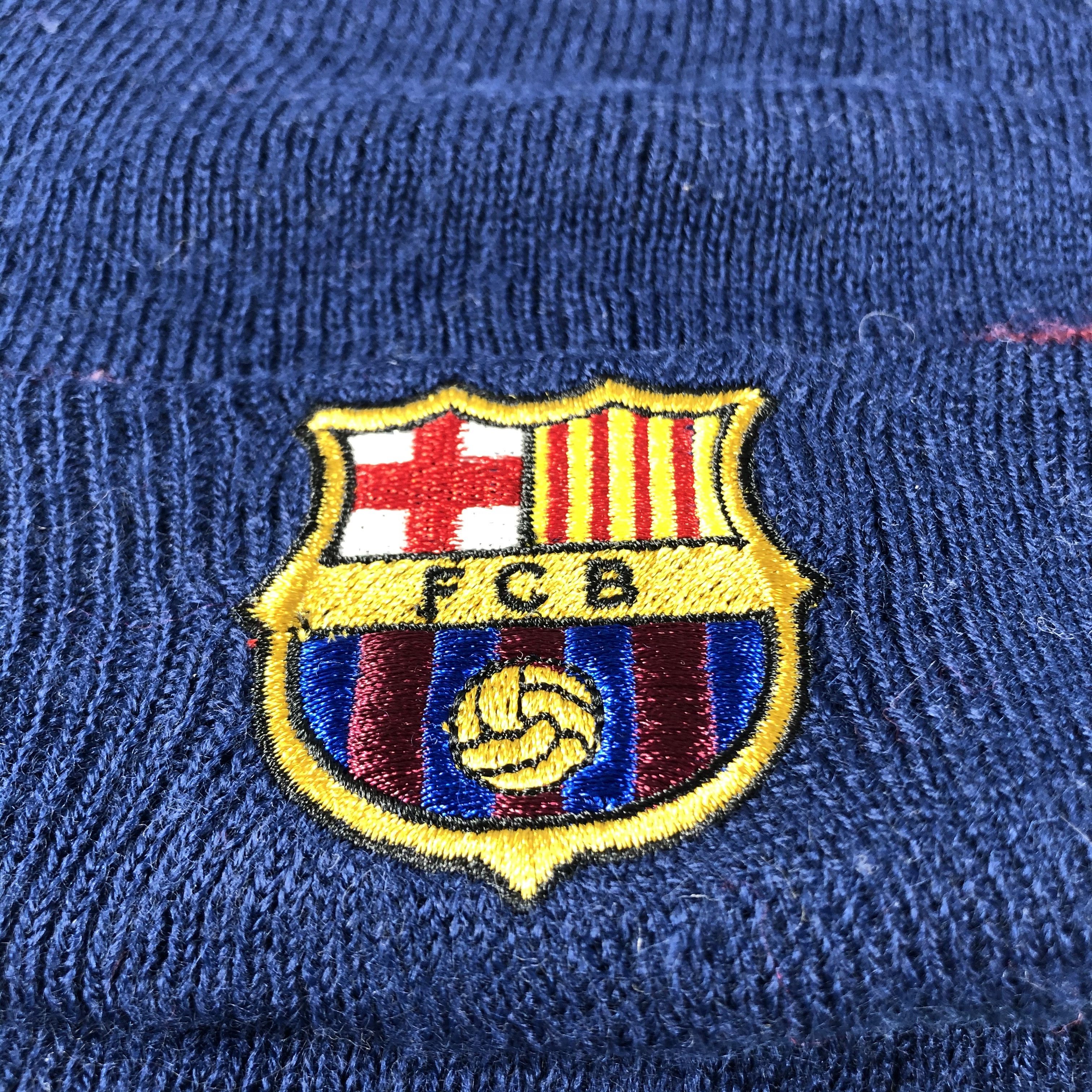 Vintage FC Barcelona Beanie Snowcap Snow Hat B624 Size ONE SIZE - 4 Thumbnail