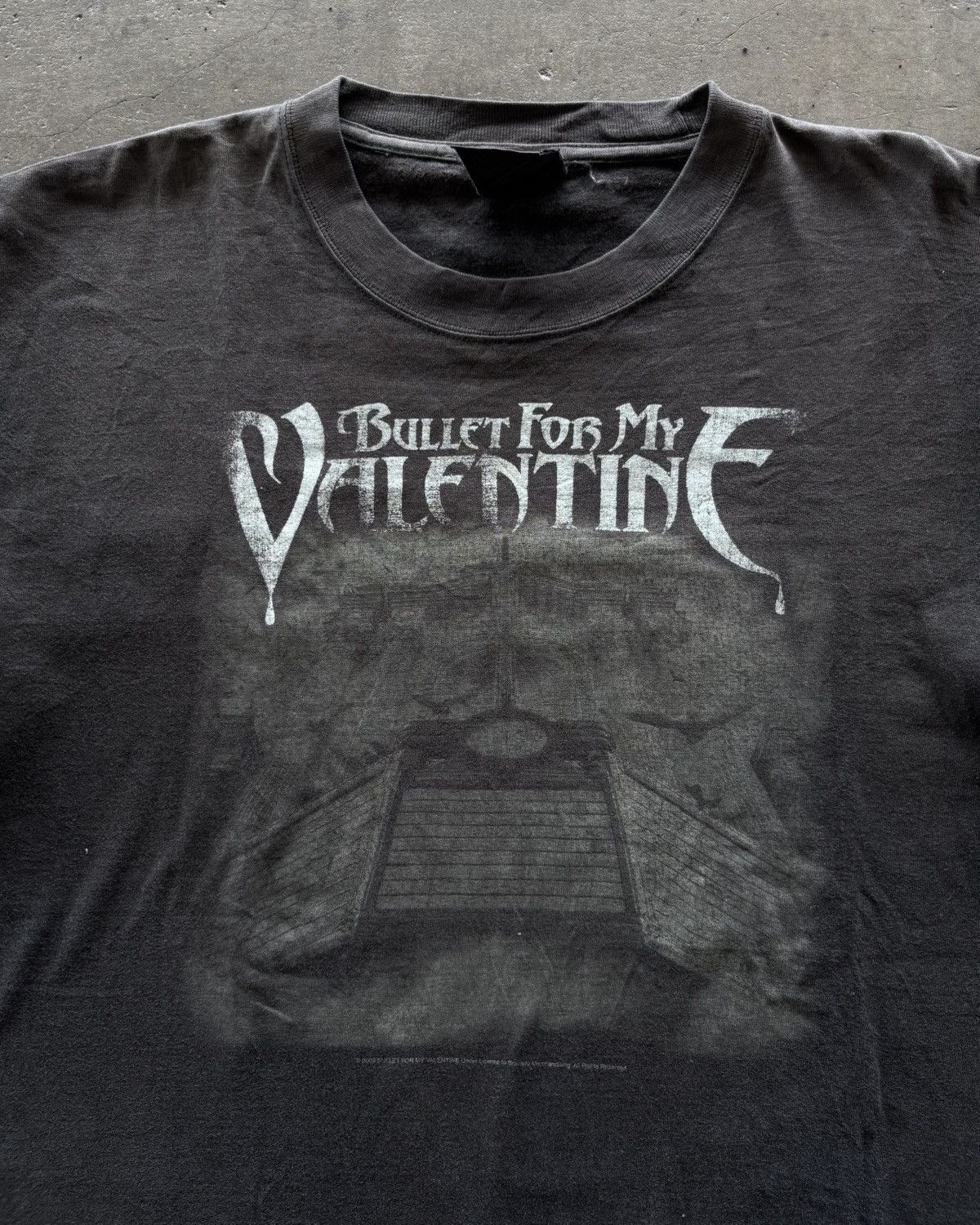 Vintage 2008 Bullet For My Valentine Scream Aim Tour Faded Black Size US XL / EU 56 / 4 - 4 Thumbnail