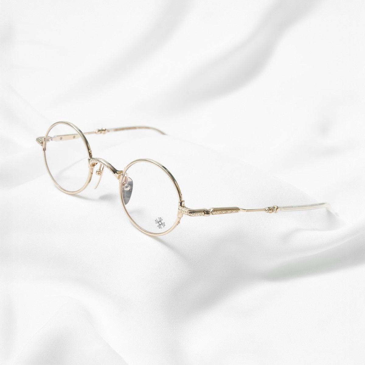 Chrome Hearts CHROME HEARTS EDITH F CRYSSTAL/ GOLD PLATED GLASSES Size ONE SIZE - 1 Thumbnail