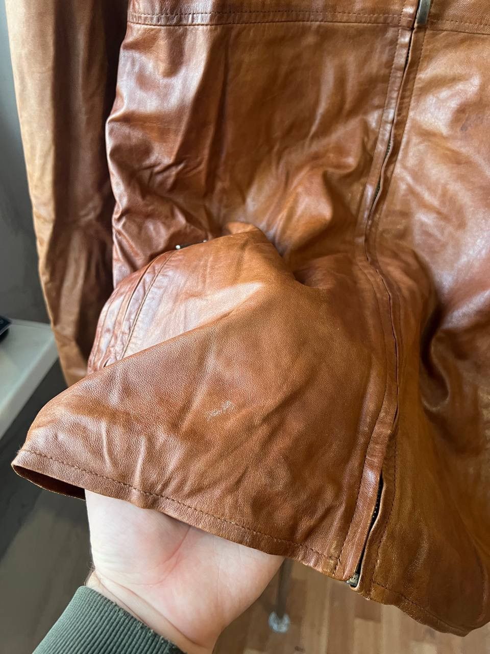 Vintage AVIA TRIX USA CLASSIC AVIATOR BIKER RETRO LEATHER JACKET XL Size US XL / EU 56 / 4 - 9 Thumbnail