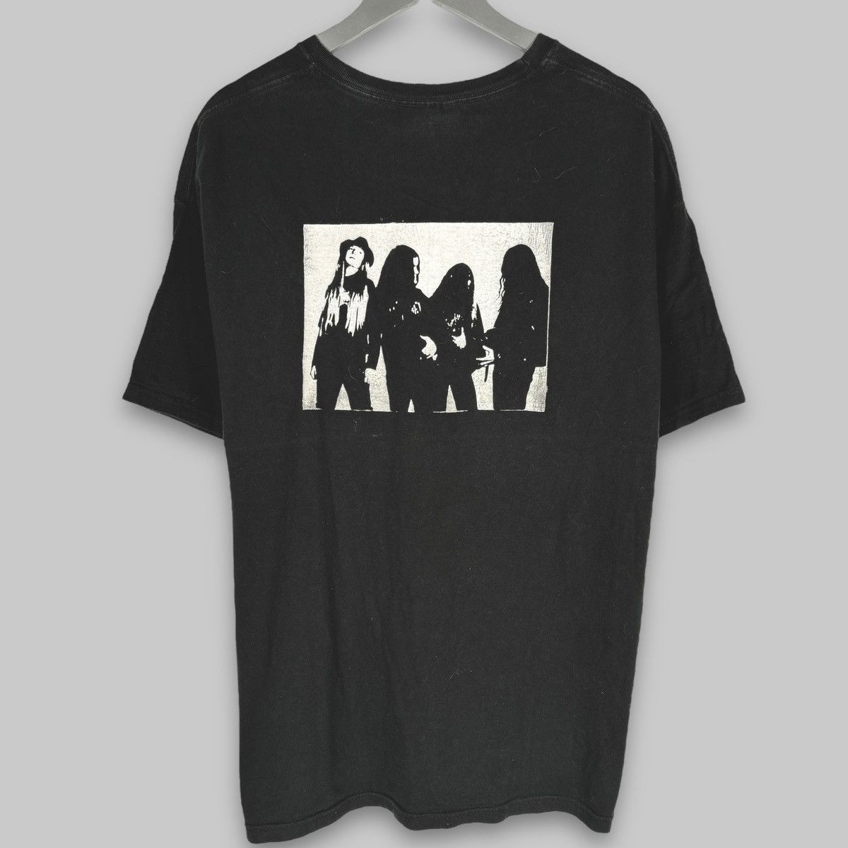 Band Tees Vintage 90s Ulver Band Black Metal Rare Hanes T Shirt Size US XL / EU 56 / 4 - 2 Thumbnail