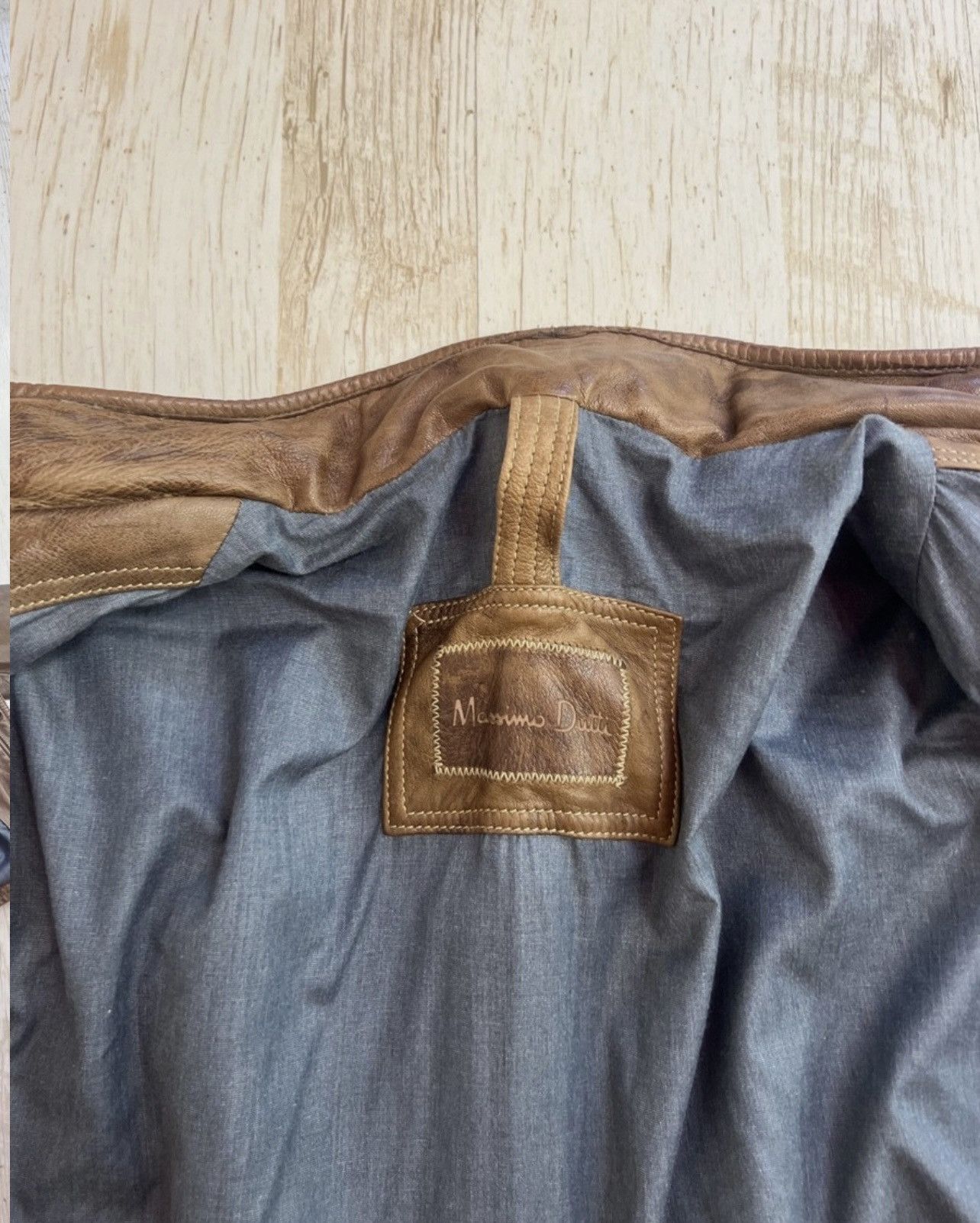 Massimo Dutti Massimo Dutti Leather Field Jacket – Brown – Size XL Size US XL / EU 56 / 4 - 6 Thumbnail
