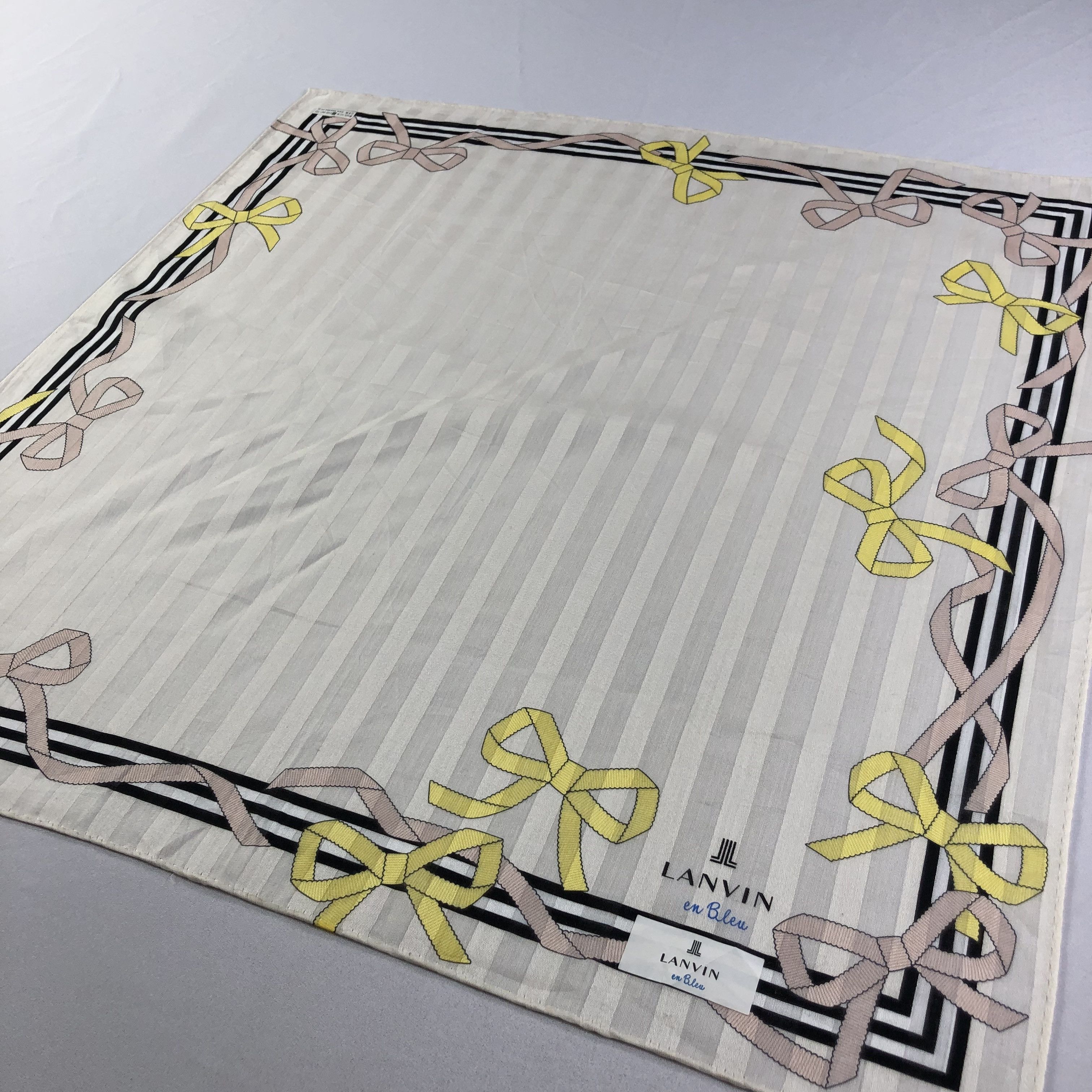 Lanvin × Vintage Lanvin Ribbons Handkerchief Neckerchief Bandana H2212 Size ONE SIZE - 3 Thumbnail