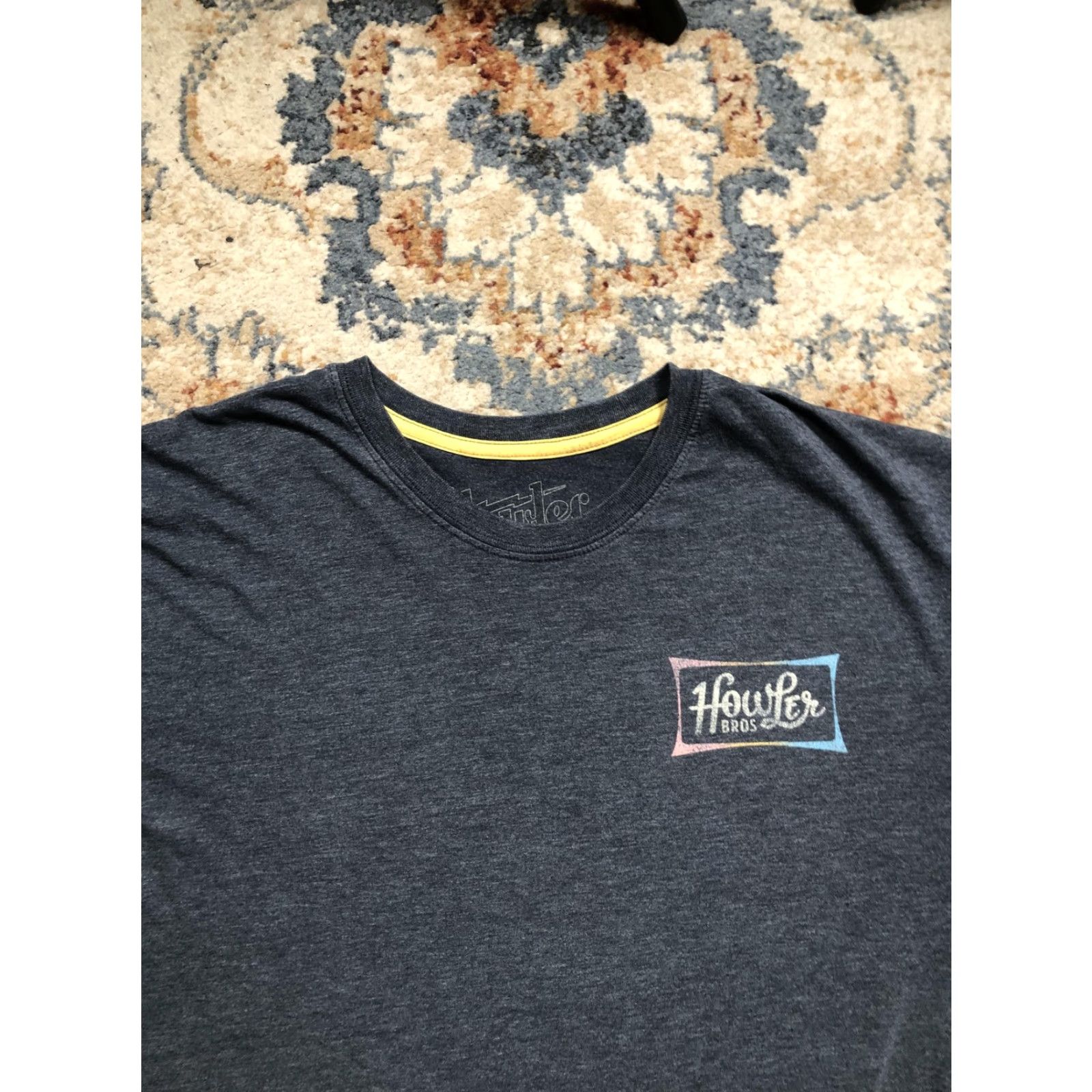 Logo 7 Howler Bros Shirt Mens XL Gray Heather Graphic Logo Heed The Call Austin Texas XL Men T-Shirt Crew Neck Short Sleeve Size US XL / EU 56 / 4 - 2 Thumbnail