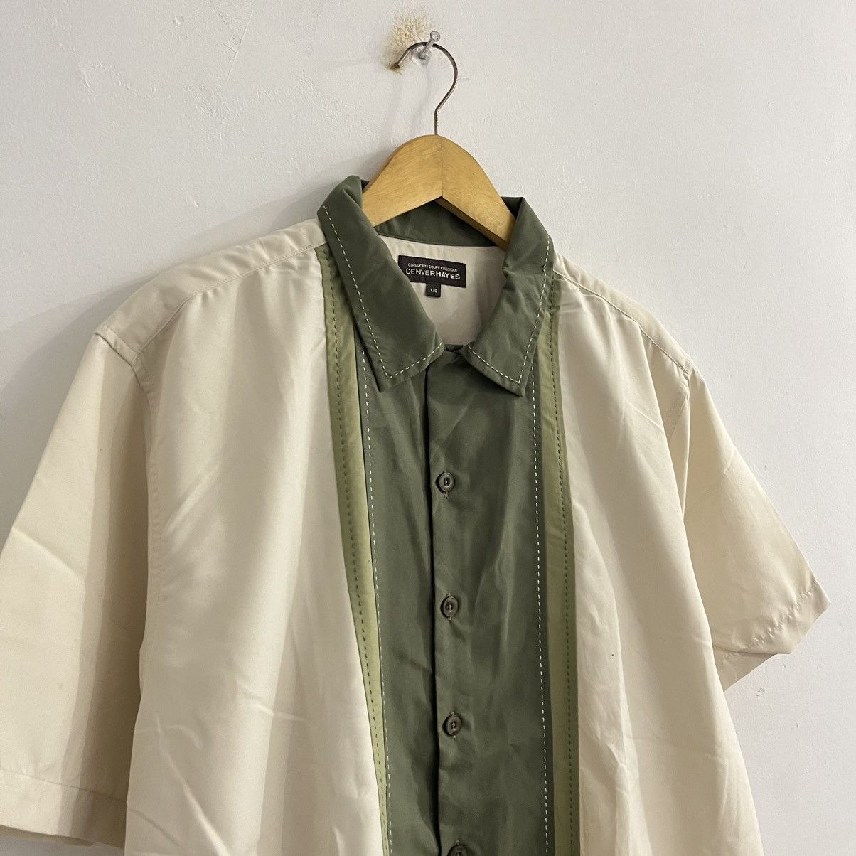 Japanese Brand Denverhayes Two Tone Button Up Shirt Size US L / EU 52-54 / 3 - 3 Thumbnail