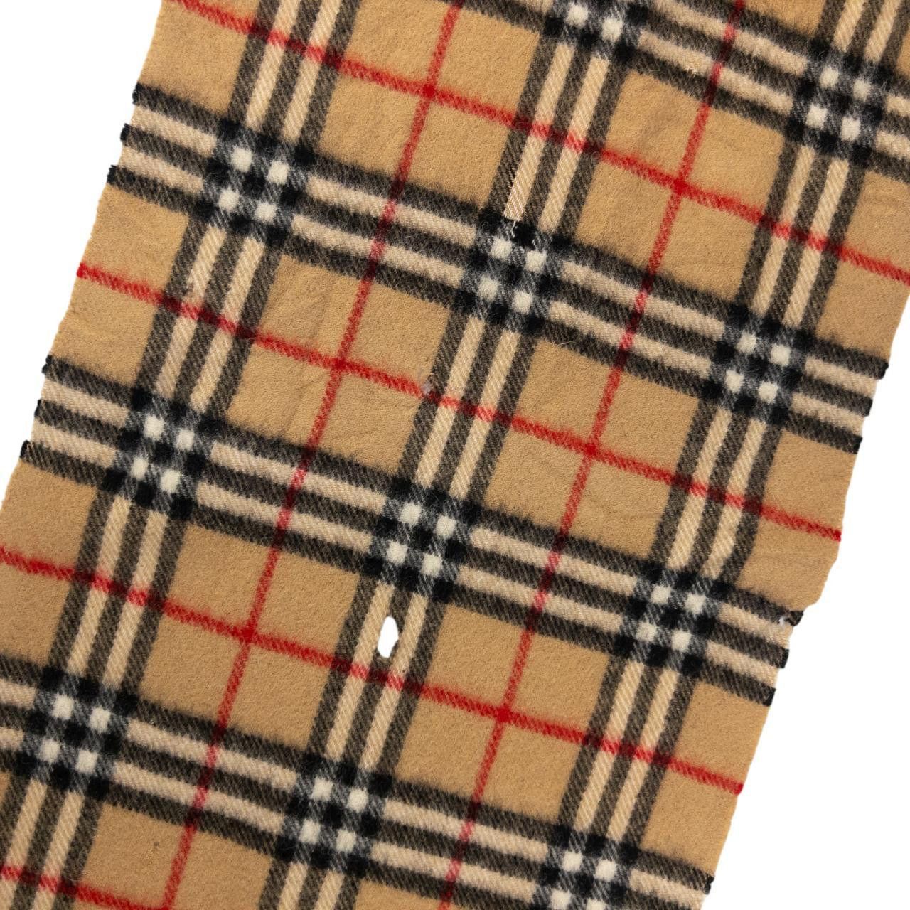 Burberry Vintage Burberry Nova Check Lambswool Tassel Scarf Size ONE SIZE - 4 Thumbnail