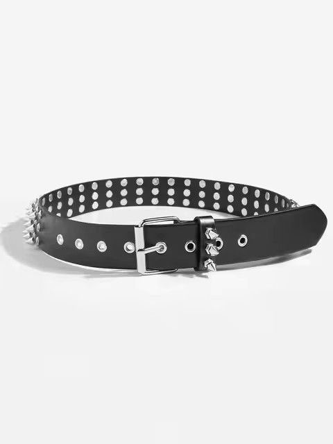 Jewelry Cool Punk Style Rivets Decorated Heavy Metal Dark Belt Size ONE SIZE - 6 Thumbnail