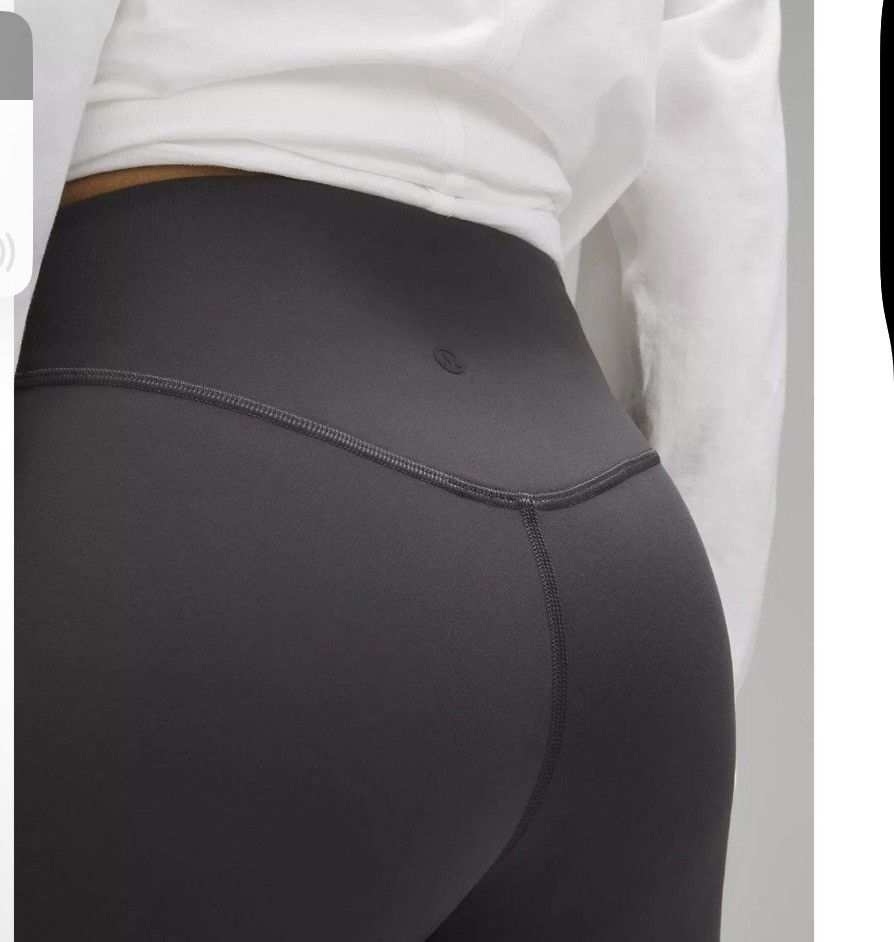 Lululemon Lululemon Wunder Under SmoothCover Tight 25" 6 Graphite Grey Size 28" / US 6 / IT 42 - 2 Thumbnail
