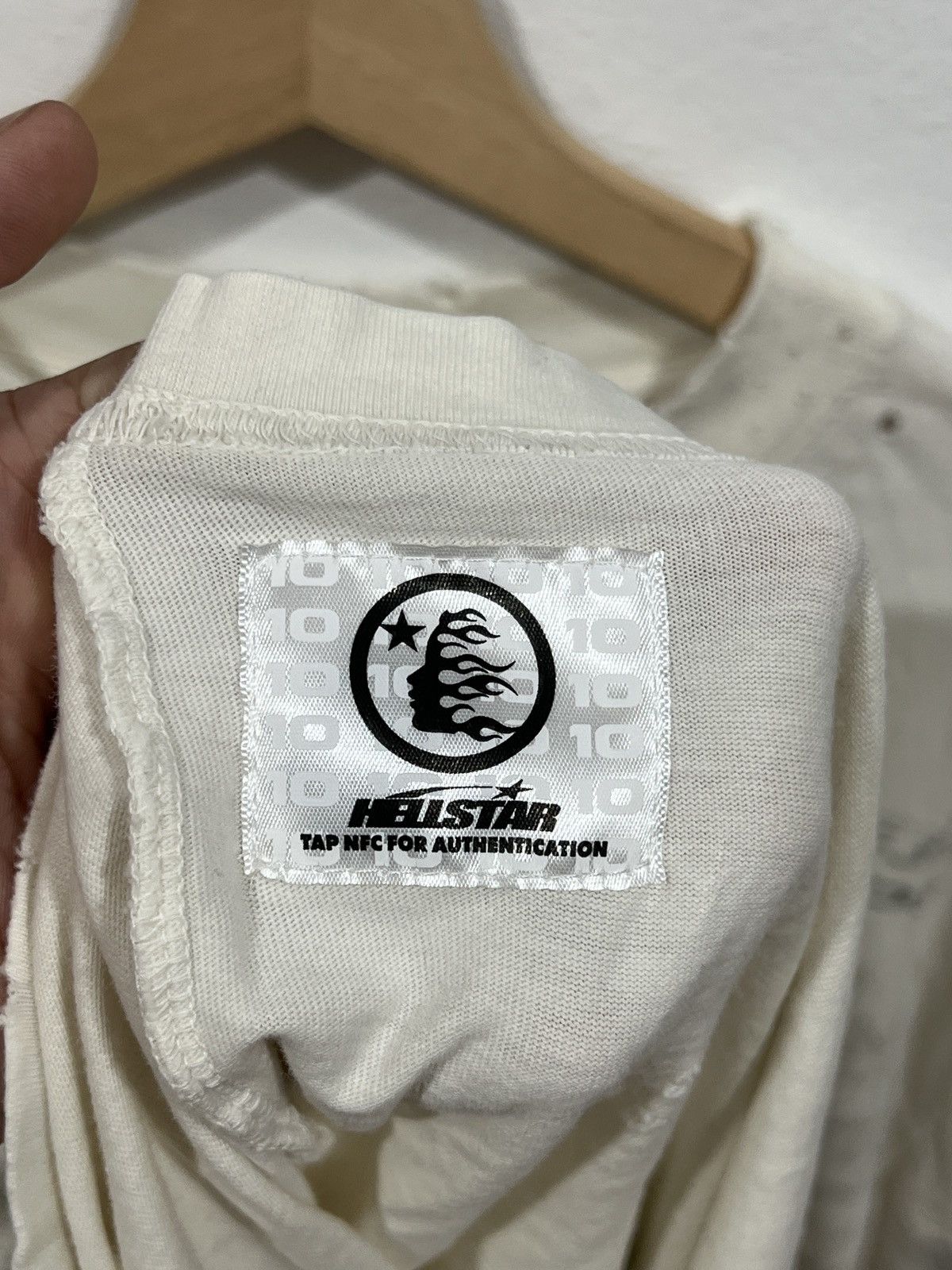 HELLSTAR Hellstar Ogre Face L/S White Tee Size US M / EU 48-50 / 2 - 6 Thumbnail