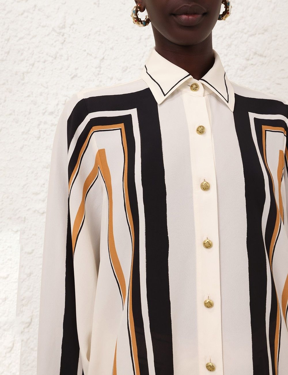 Zimmermann oc11z1025 Oversized Shirt in Multicolor Size M / US 6-8 / IT 42-44 - 5 Thumbnail