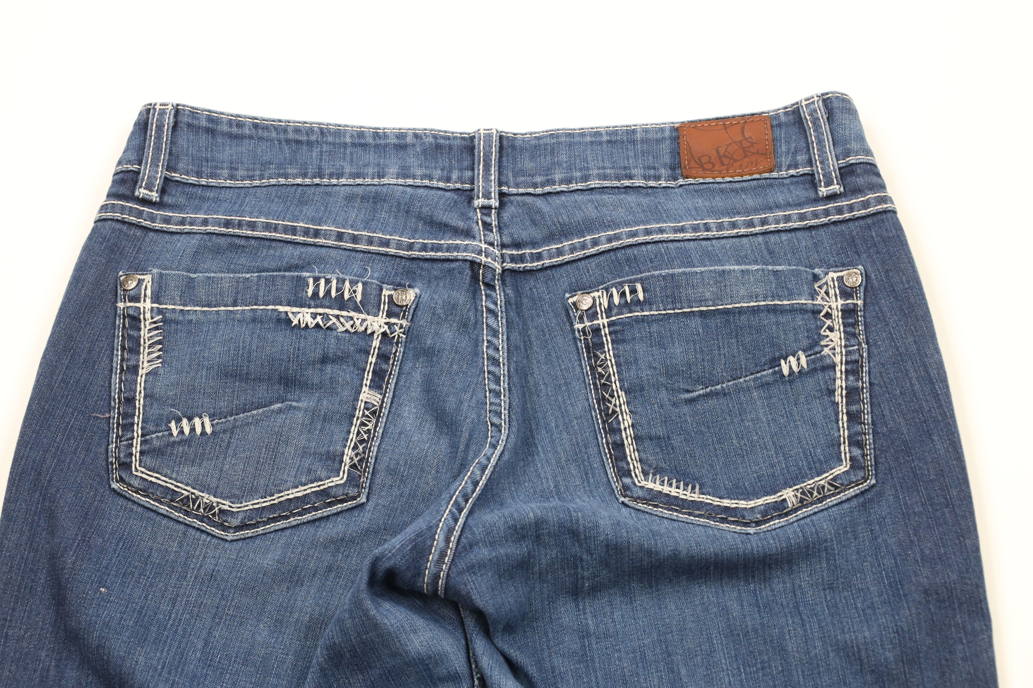 Vintage Buckle BKE Denim Stretch Boot Cut Denim Jeans Blue Size 32" / US 10 / IT 46 - 11 Thumbnail