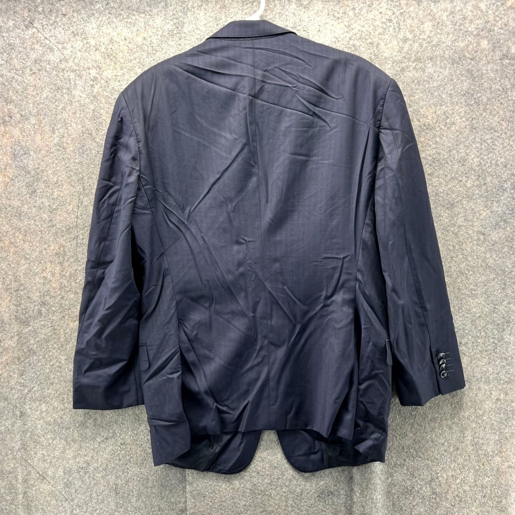 Armani Armani Collezioni Blazer Mens 42R Blue Wool Sport Coat Jacket Jacket/Coat Regular Single-Breasted Two-Button Italy Suit/Casual/Tuxedo Style Mens Size 42R - 5 Thumbnail