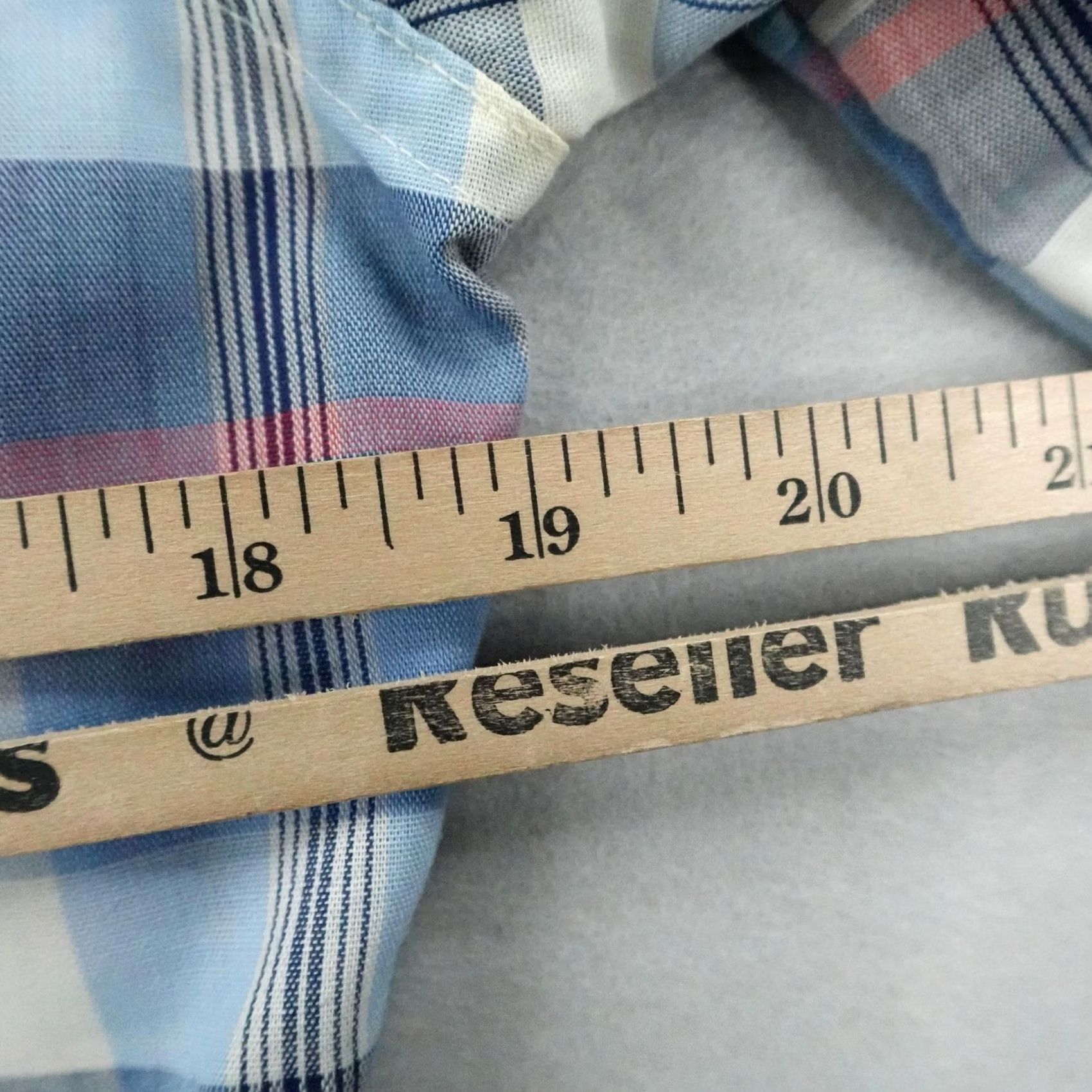 Levi's VINTAGE Levis Shirt Mens Small Blue Plaid Western Pearl Snap White Tab Rodeo 80s Size US S / EU 44-46 / 1 - 5 Thumbnail
