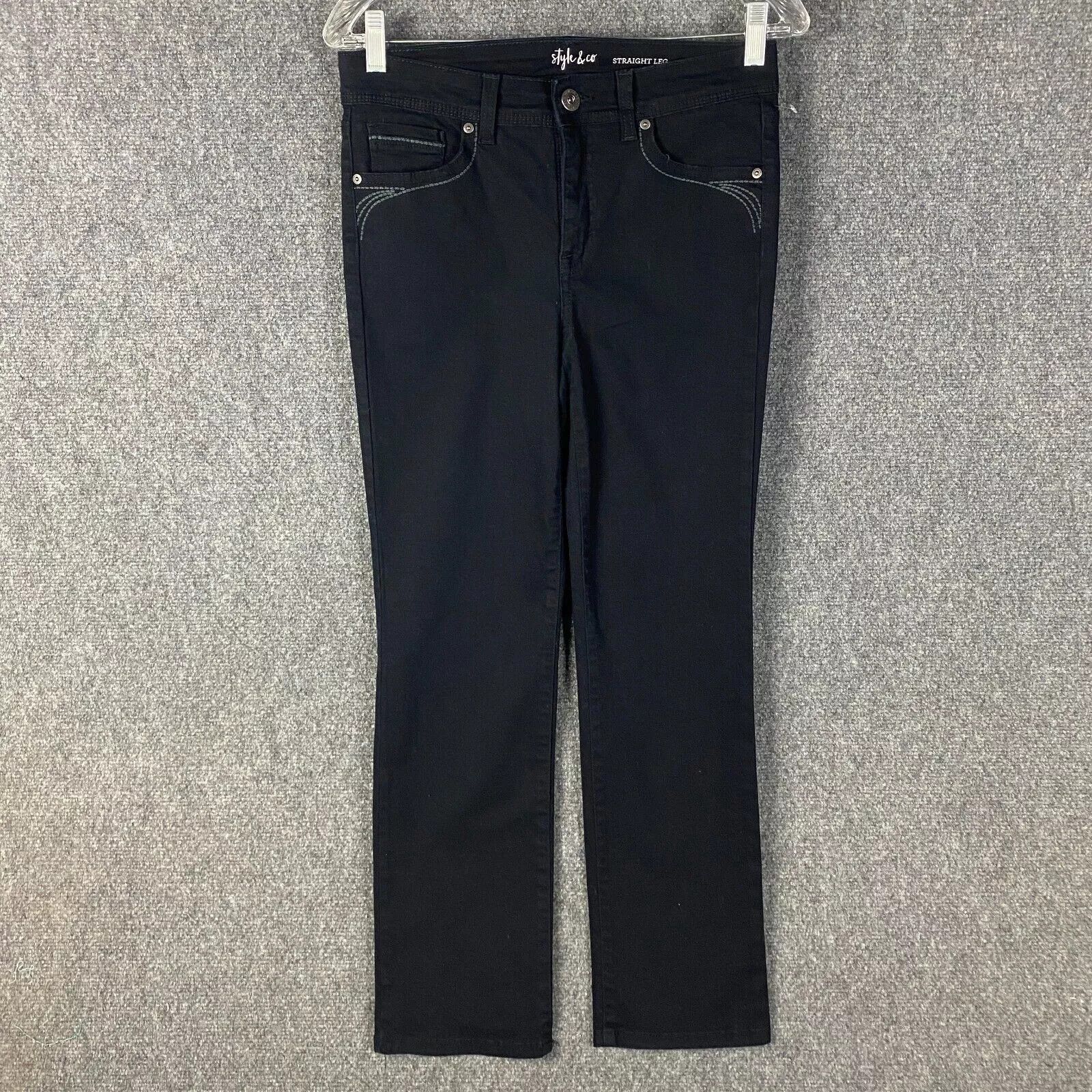 Style & Co Style & Co Jeans Women's 8P Straight Leg Denim Cotton Petite Size 30" / US 8 / IT 44 - 1 Thumbnail