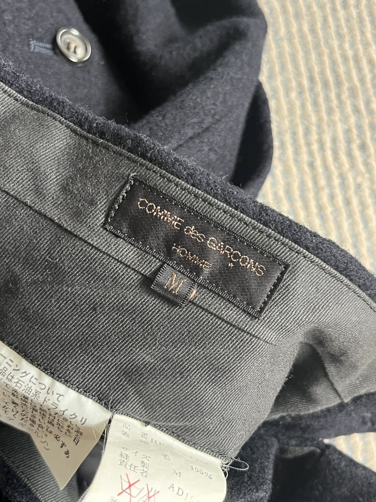 Comme des Garcons × Vintage Vintage Comme Des Garcons Homme 1997 Wool Trousers Size US 30 / EU 46 - 5 Thumbnail