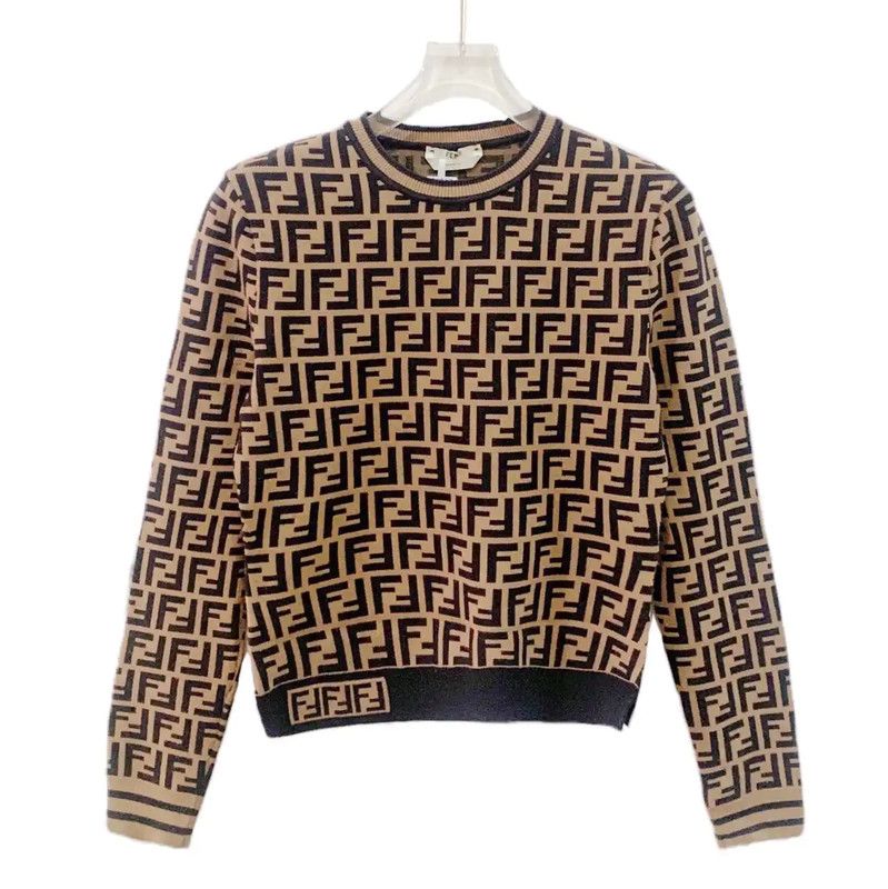 Fendi Fendi Brown Knit Sweater for Women 0089 Size M / US 6-8 / IT 42-44 - 1 Thumbnail