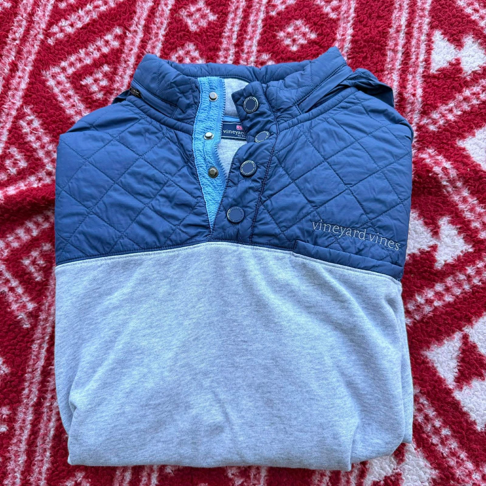 Vineyard Vines Vineyard Vines Shep Shirt Mens Large Gray Performance Snap Size US L / EU 52-54 / 3 - 1 Thumbnail