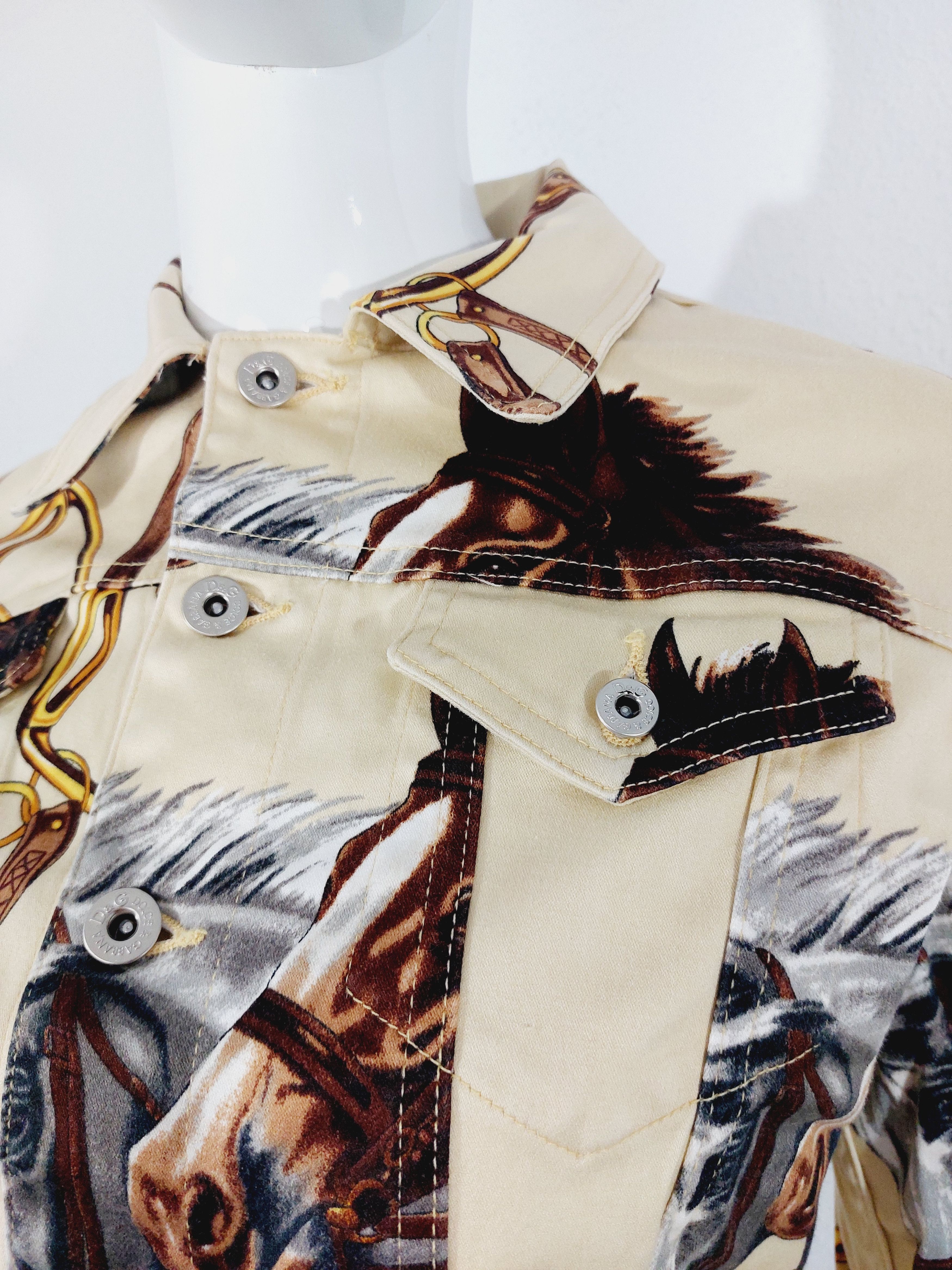 Dolce & Gabbana Dolce and Gabbana D&G Equestrian Western Horse Jacket Size S / US 4 / IT 40 - 8 Thumbnail