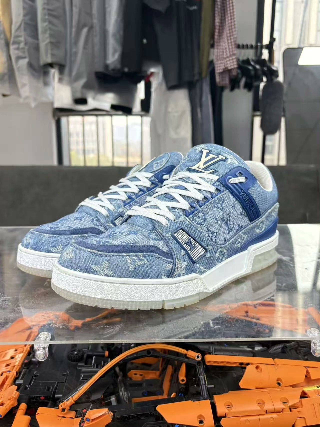 Louis Vuitton Louis Vuitton Training Denim Blue Lowtop Sneakers 41 Men Size US 8.5 / EU 41-42 - 1 Thumbnail