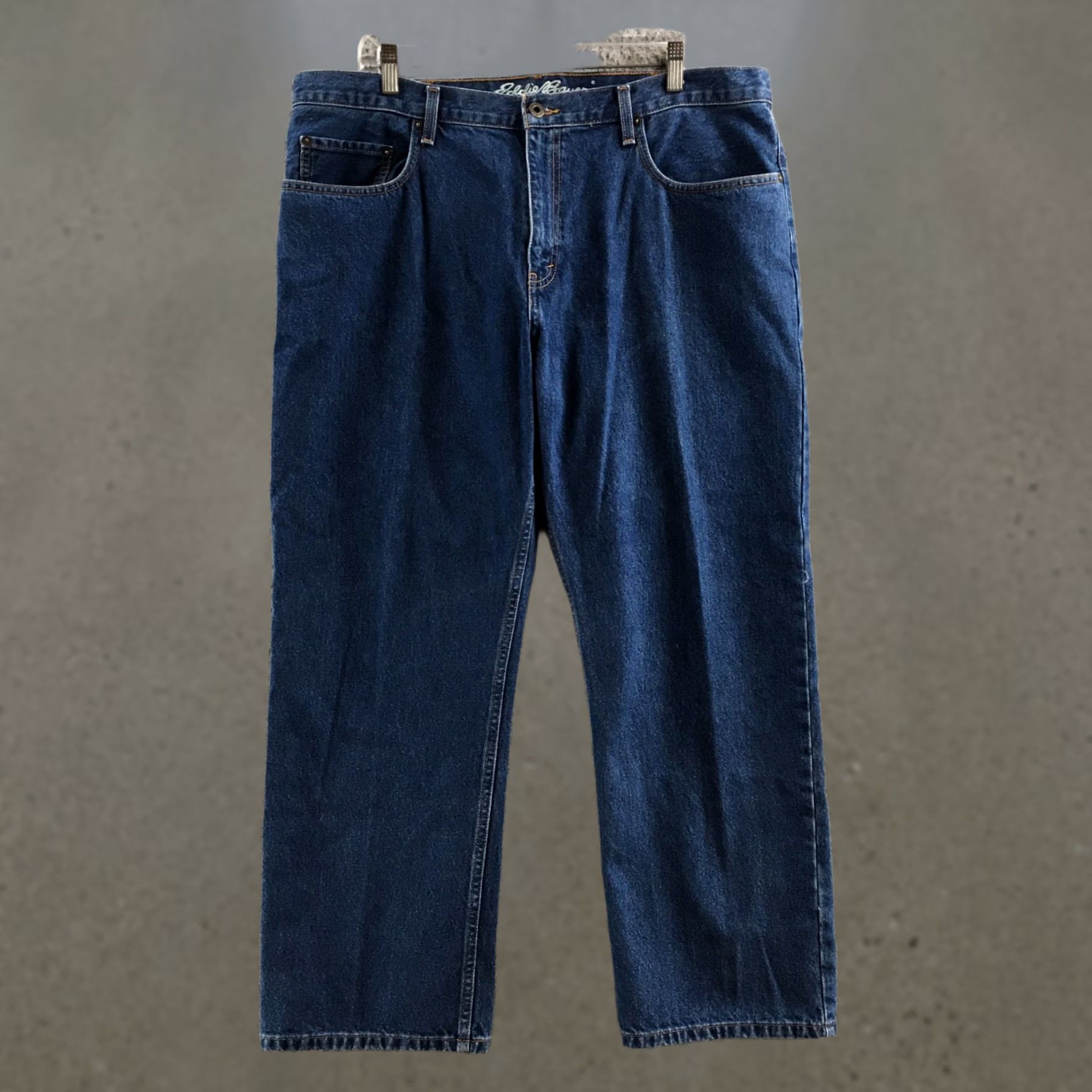 Eddie Bauer Eddie Bauer Jeans Mens 38x30 Blue Straight Leg Zip Fly Relaxed Cotton Denim Shirt? Size US 38 / EU 54 - 1 Thumbnail