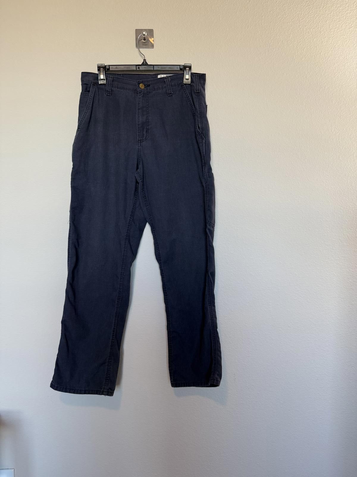 Carhartt Carhartt Men's Cargo Pants Navy Blue Dungaree Fit Size US 32 / EU 48 - 3 Thumbnail