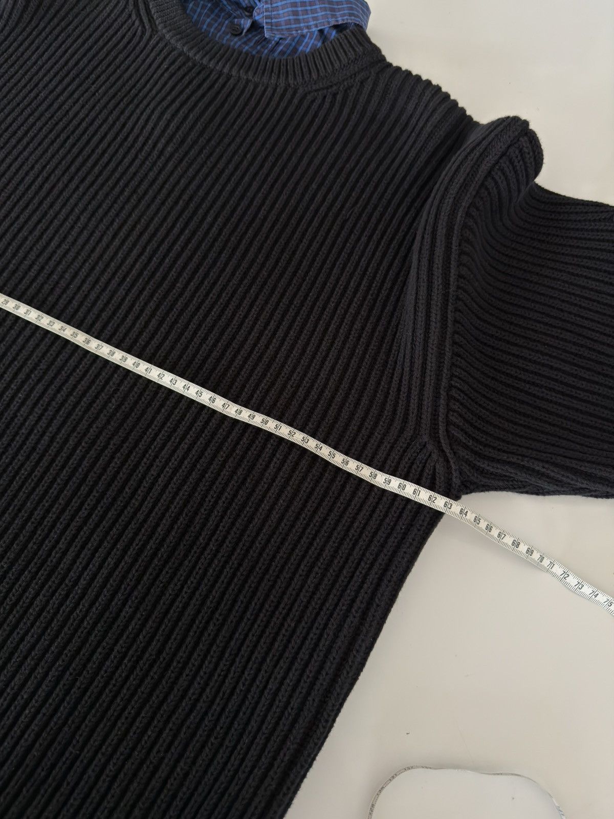 Balenciaga *RARE* BALENCIAGA DEMNA KNITTED CREWNECK MAILLE LAYER SHIRT Size US M / EU 48-50 / 2 - 15 Thumbnail