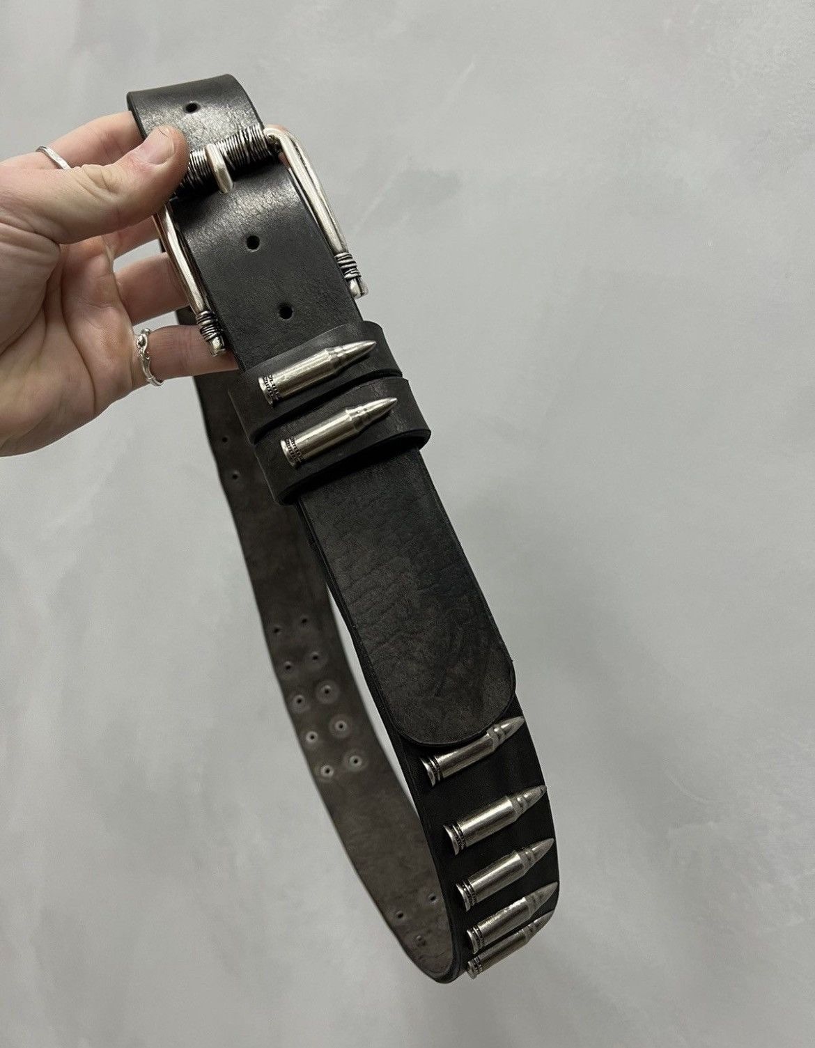Japanese Brand SALE💣 BULLET HYPE LEATHER Junya Watanabe Style BULLET belt Size ONE SIZE - 4 Thumbnail