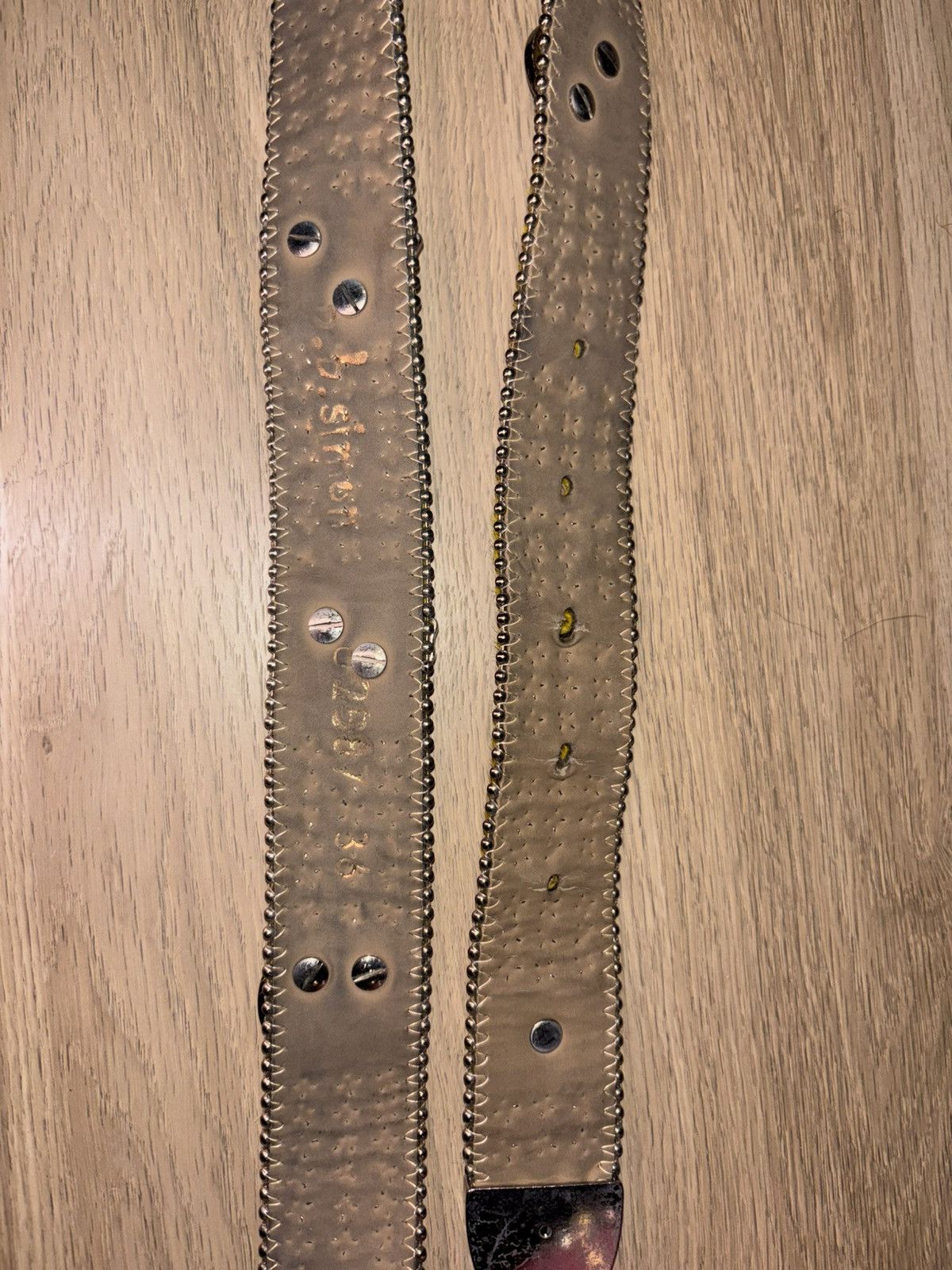 B.B. Simon b.b. Simon Yellow Pony Hair Crystal Studded Belt Sz 36 Size 36 - 3 Thumbnail