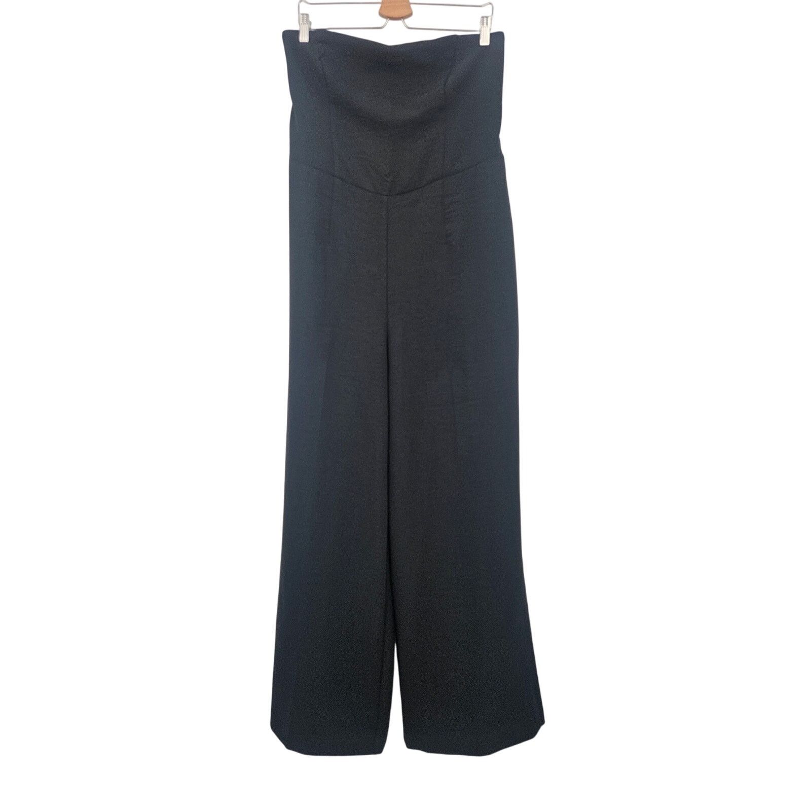 Abercrombie & Fitch NEW Abercrombie & Fitch StraplessCrepe Jumpsuit Black Size 38" / US 16 / IT 52 - 7 Thumbnail
