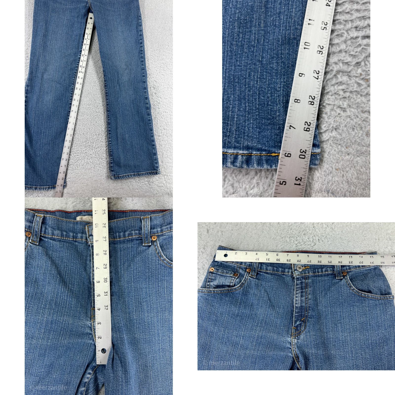 Levi's Levi's Women's Jeans Bootcut Medium Wash Blue Cotton Blend 12 Relaxed Fit 550 Model Authentic Size 34" / US 12 / IT 48 - 8 Thumbnail