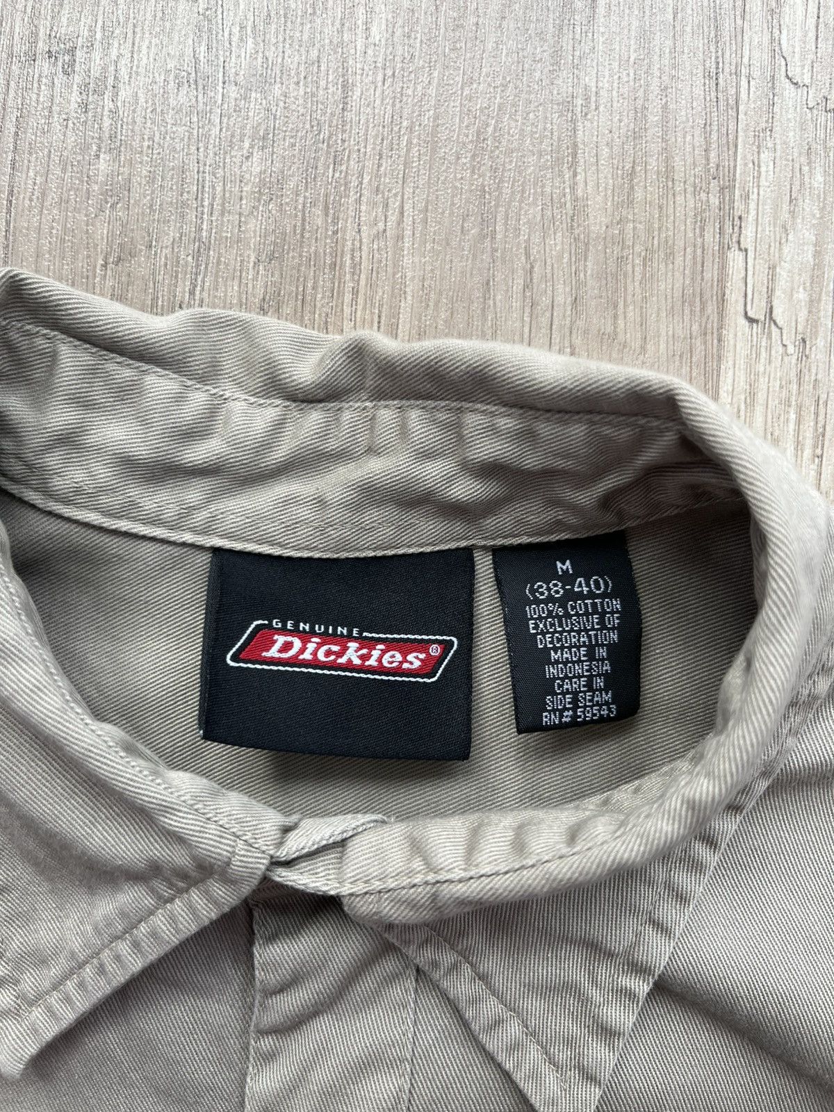 Dickies × Vintage Dickies Short Sleeve Shirt Beige Cotton Size M Size US M / EU 48-50 / 2 - 7 Thumbnail